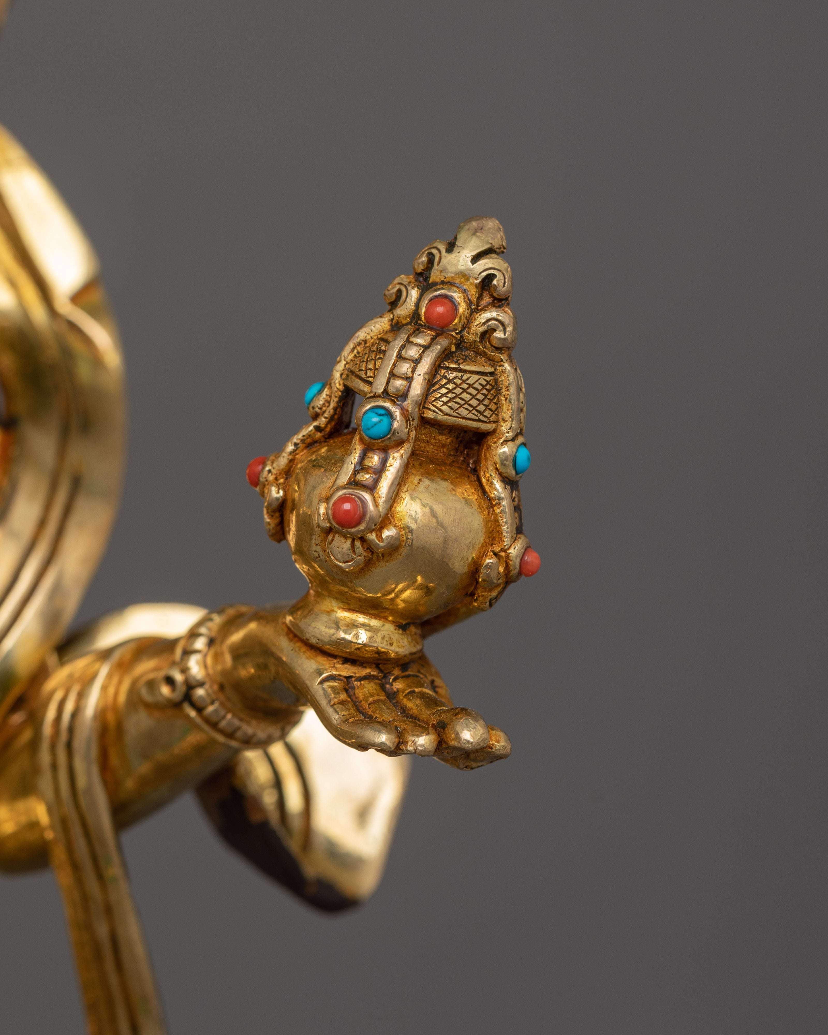 Handcrafted Statue of Guru Rinpoche With Consort | Tibetan Tantric Master with Dakini