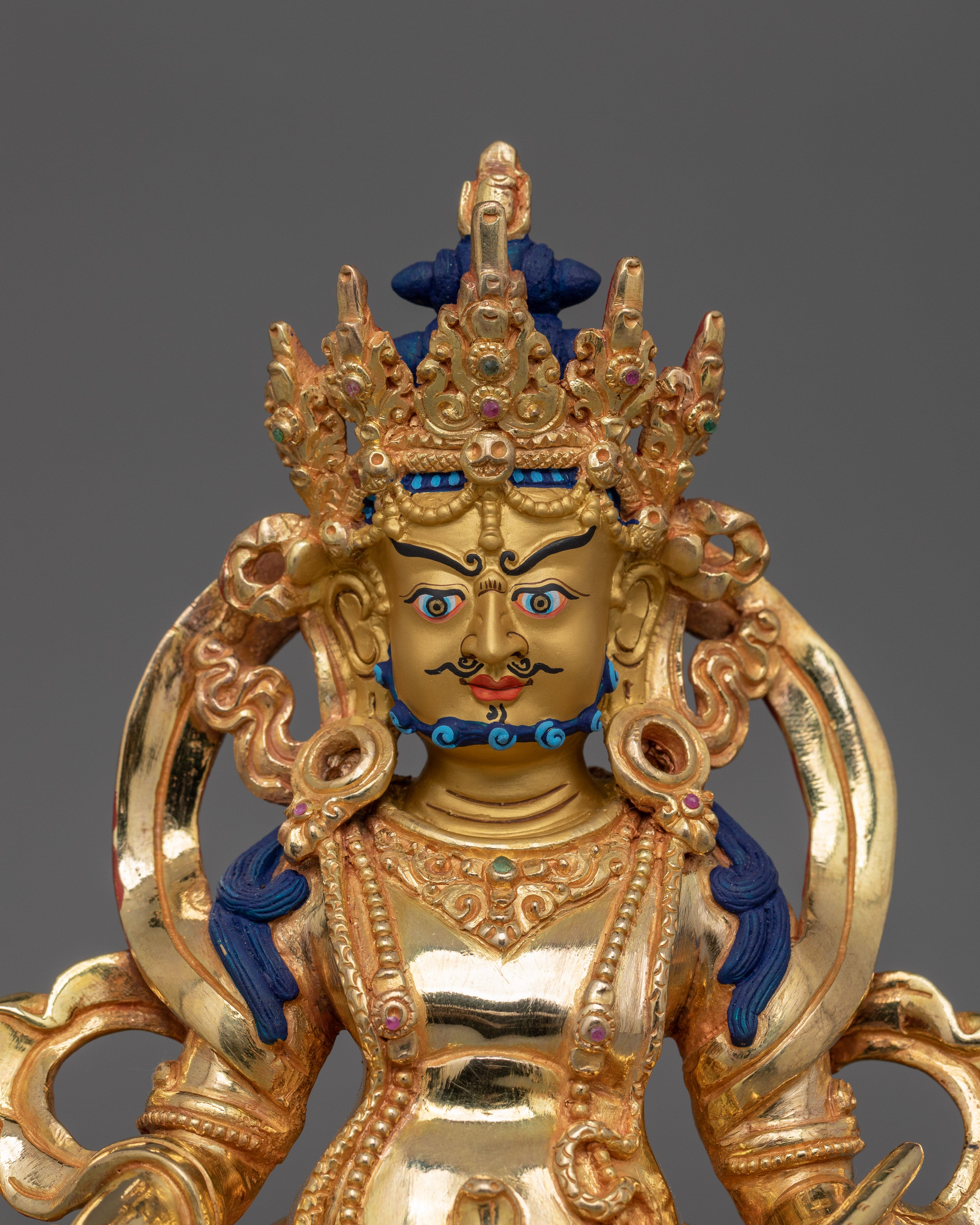 Himalayan Sculpture of Dzambhala | The Buddhist Deity of Wealth and Prosperity
