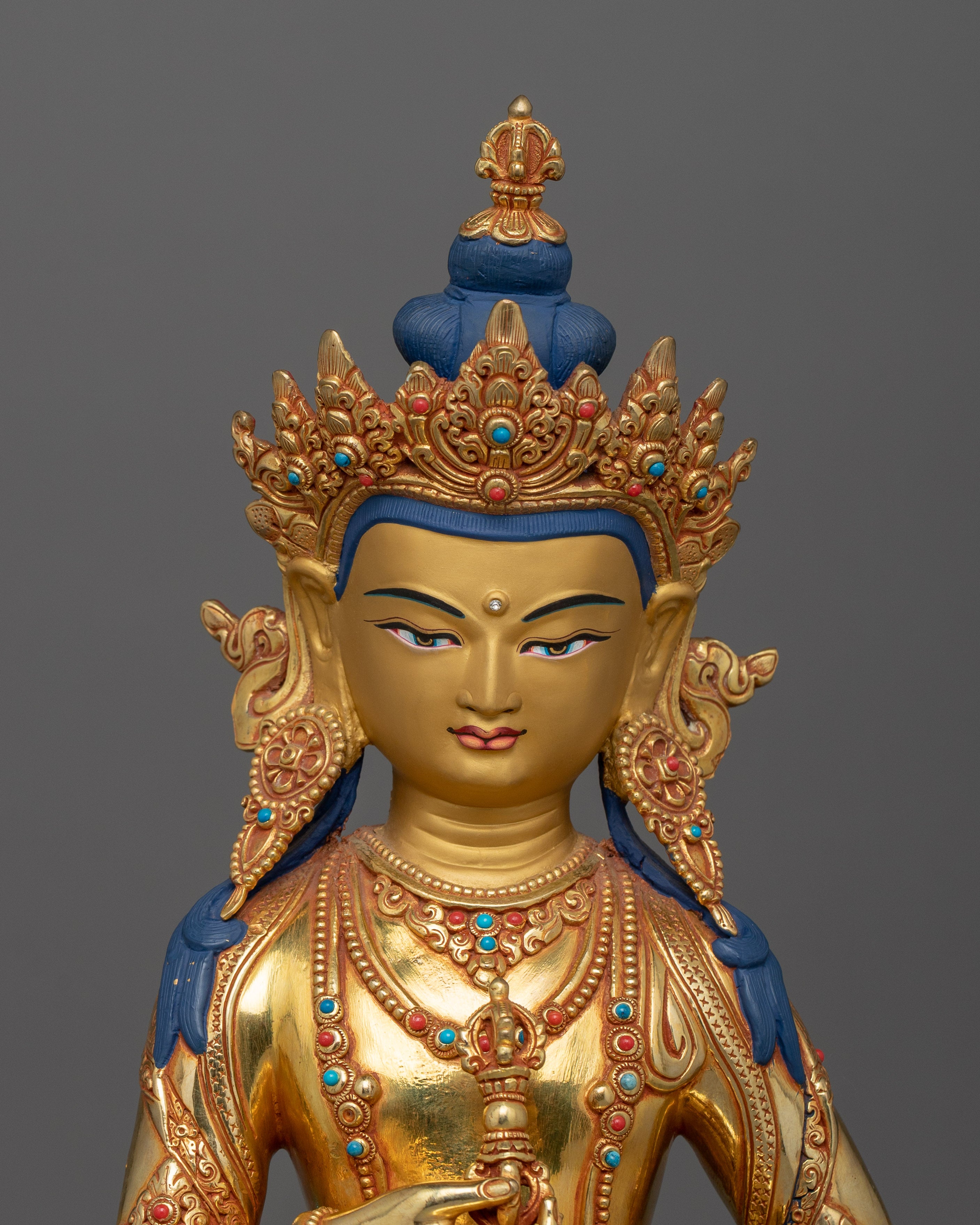Traditional Sculpture of Vajrasattva | Embodying Wisdom, Purity, and Compassion