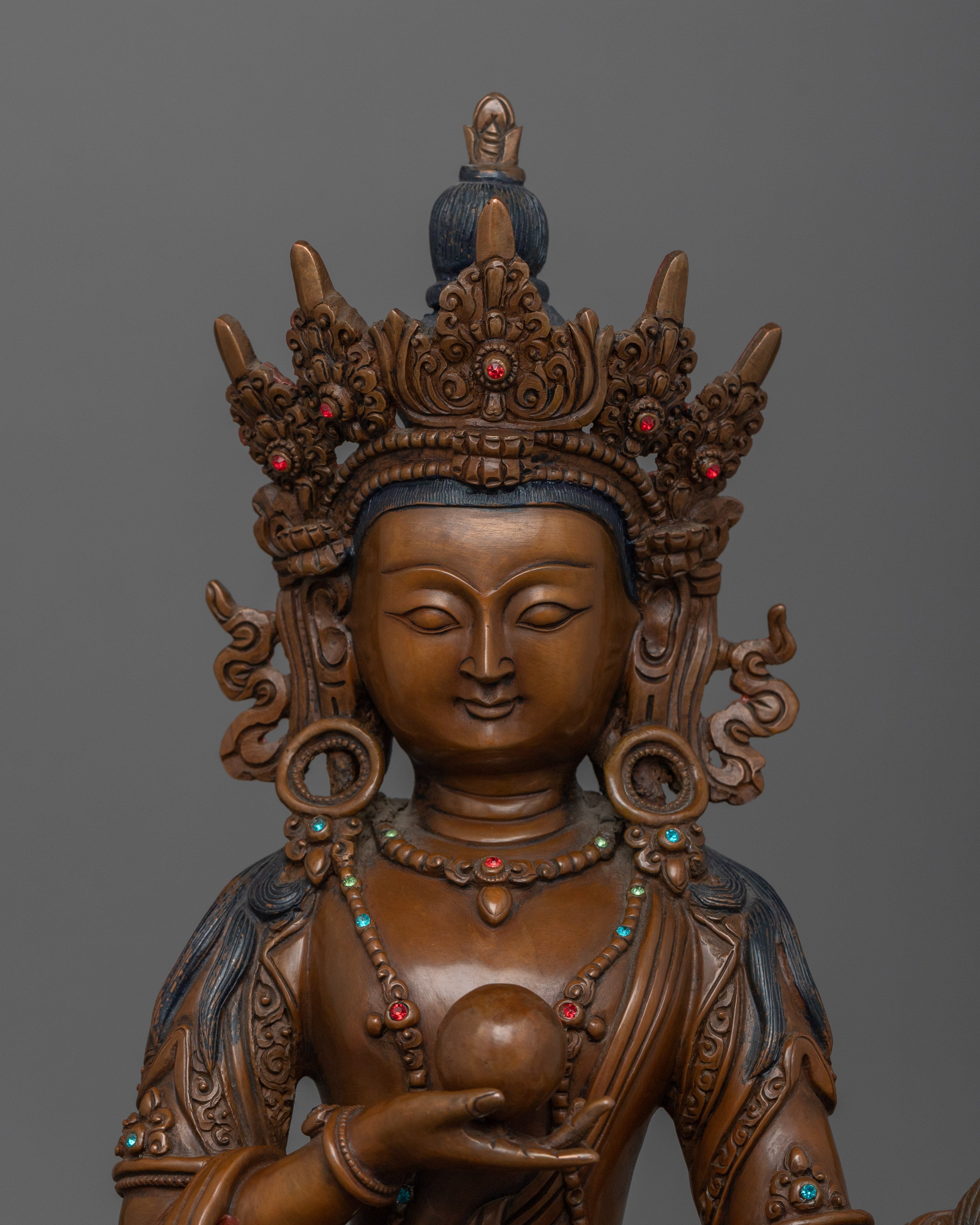 Himalayan Statue of Kshitigarbha | The Bodhisattva of Compassion