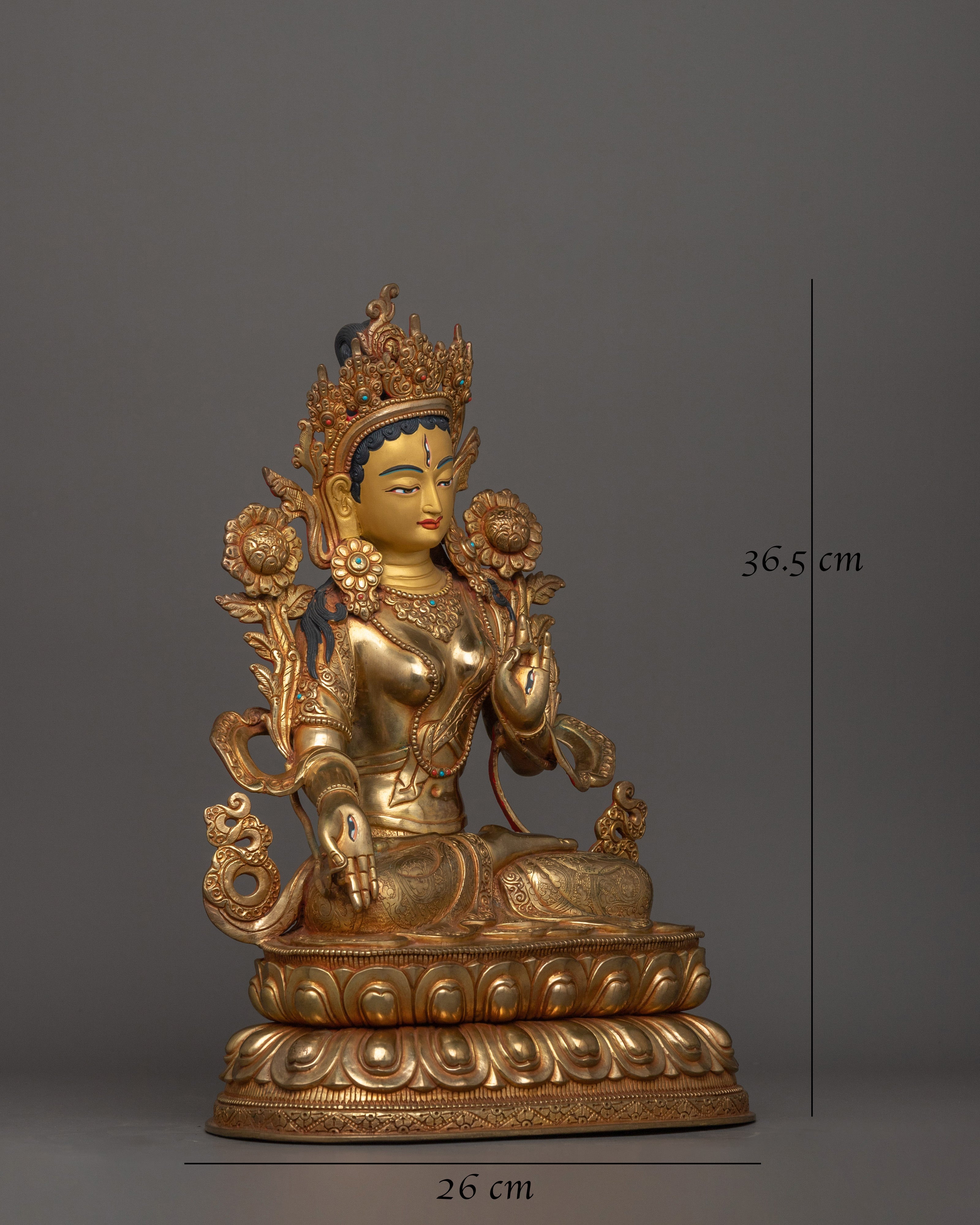 handcrafted-statue-of-white-tara