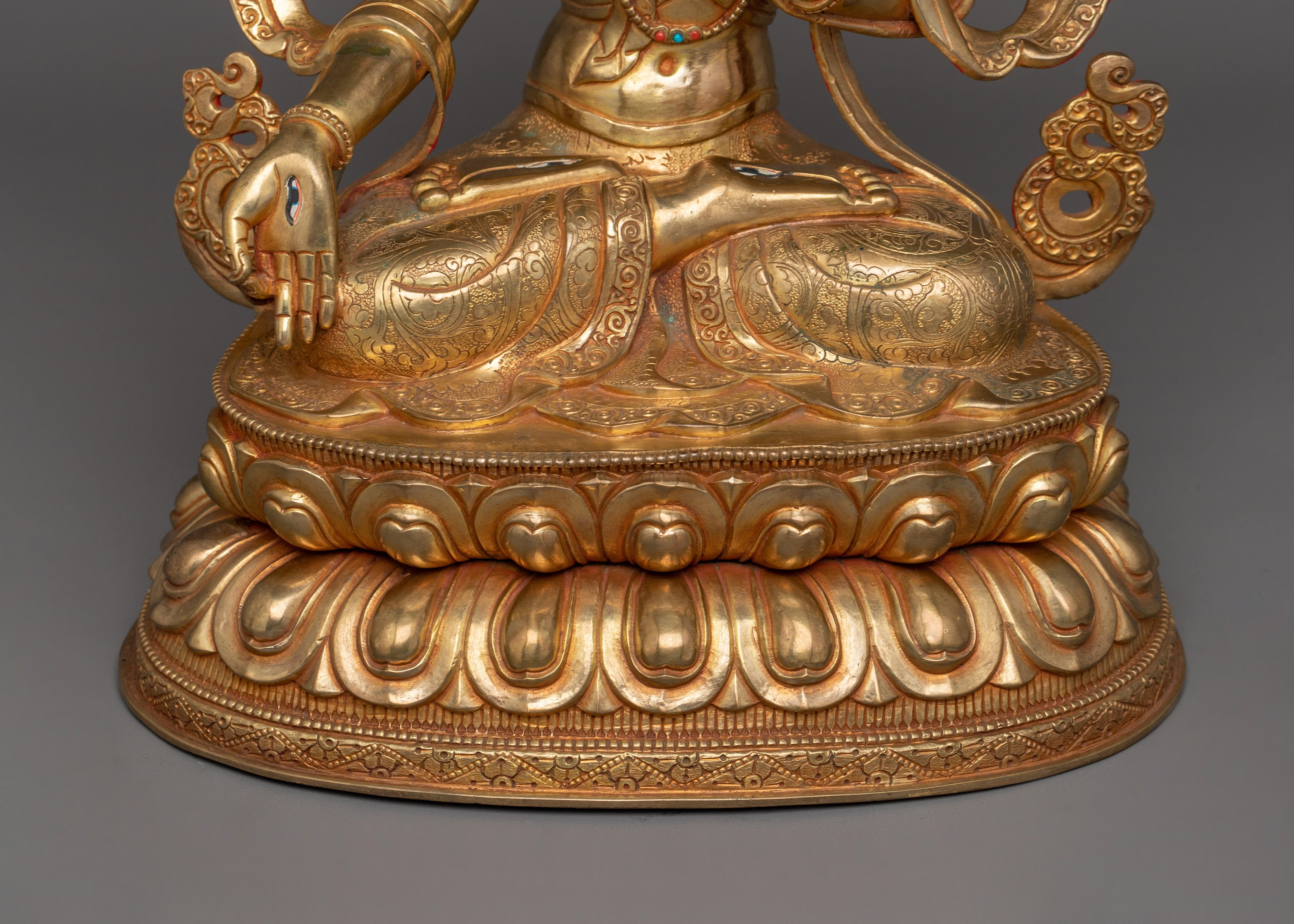 Handcrafted Statue of White Tara | The Radiant Deity of Longevity and Inner Peace
