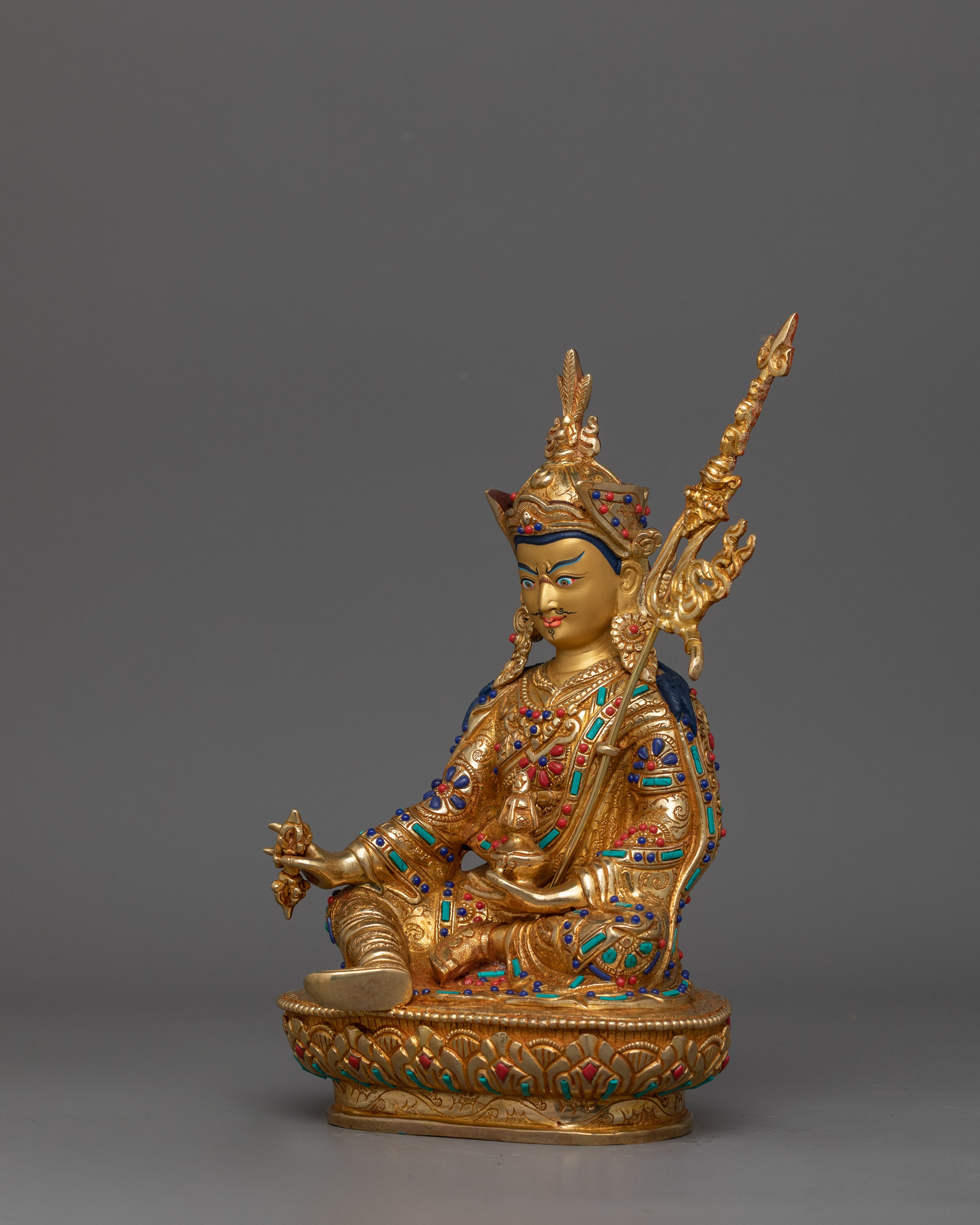 Himalayan Handmade Statue Of Guru Rinpoche | Born from the Lotus