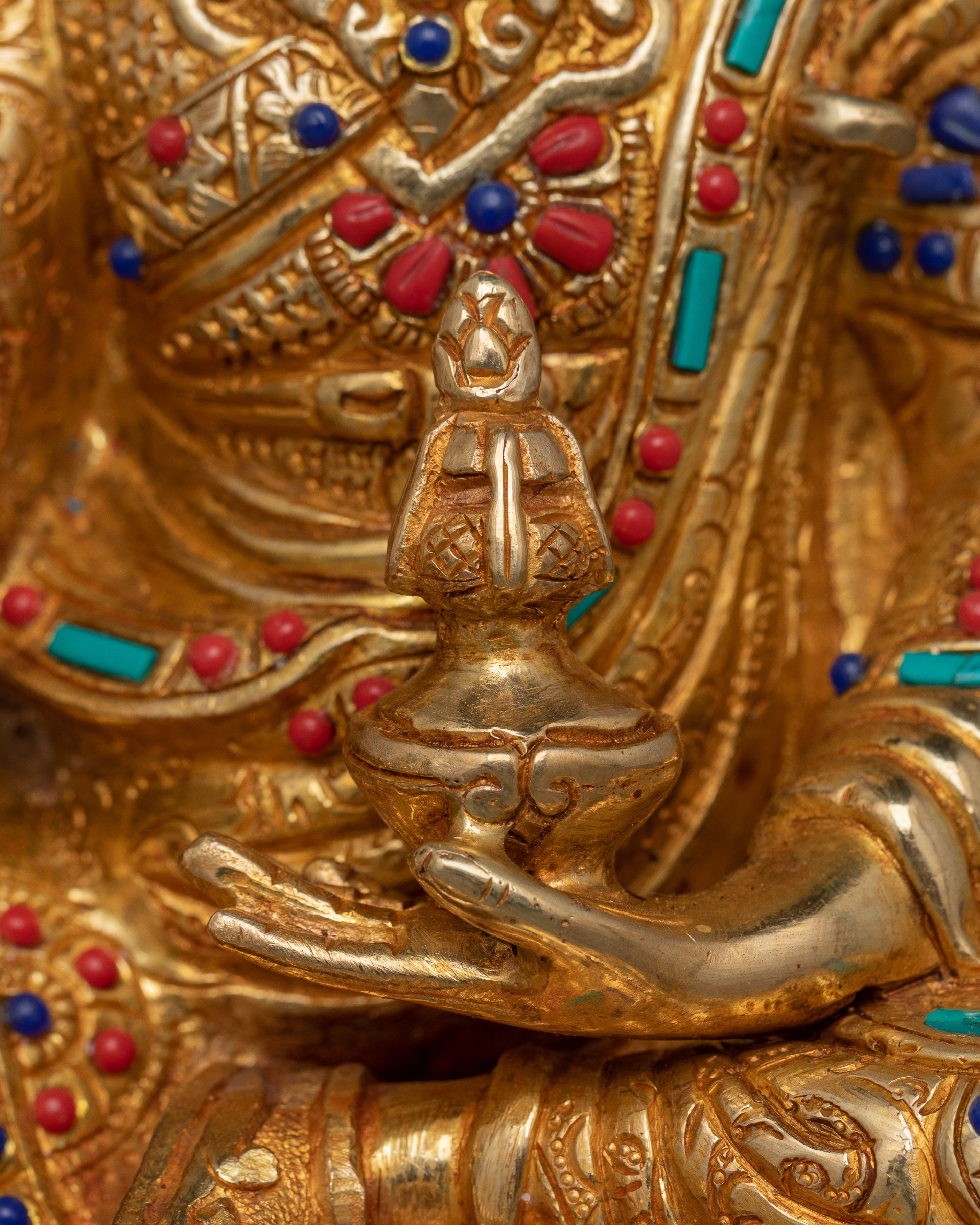 Himalayan Handmade Statue Of Guru Rinpoche | Born from the Lotus