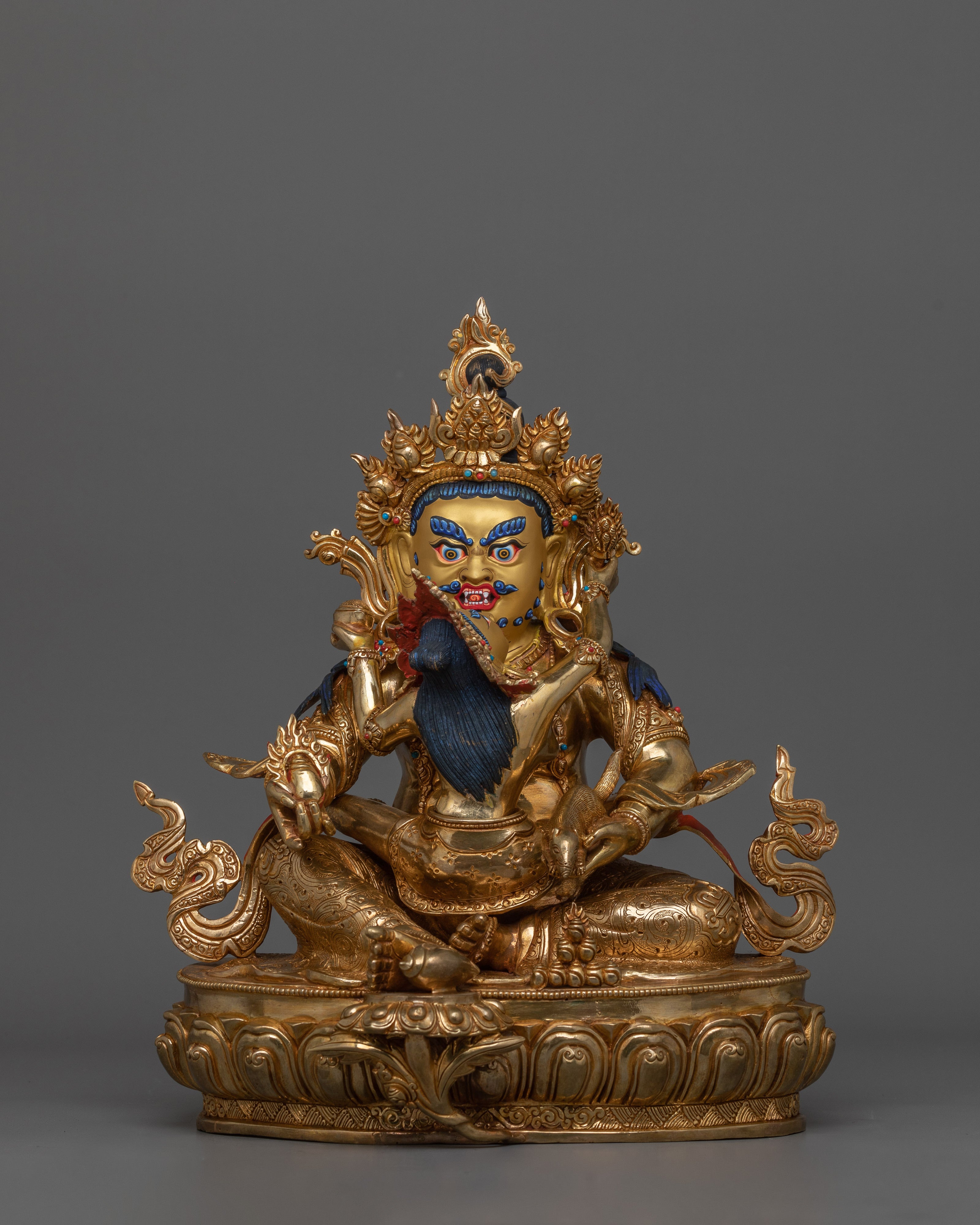 Handcrafted Statue of 5 Dzambhala Set | A Collection of Dzambhala Statues