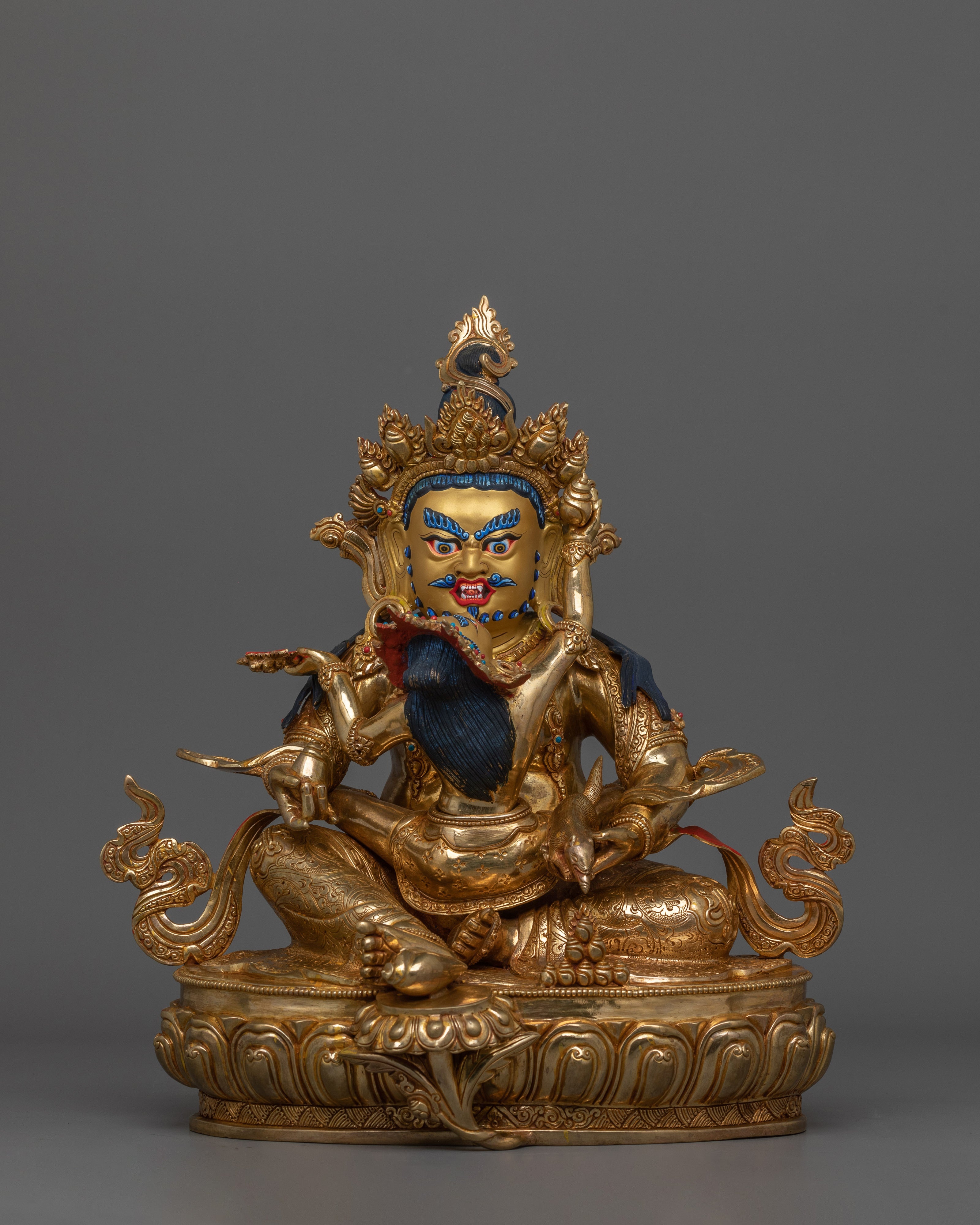 Handcrafted Statue of 5 Dzambhala Set | A Collection of Dzambhala Statues