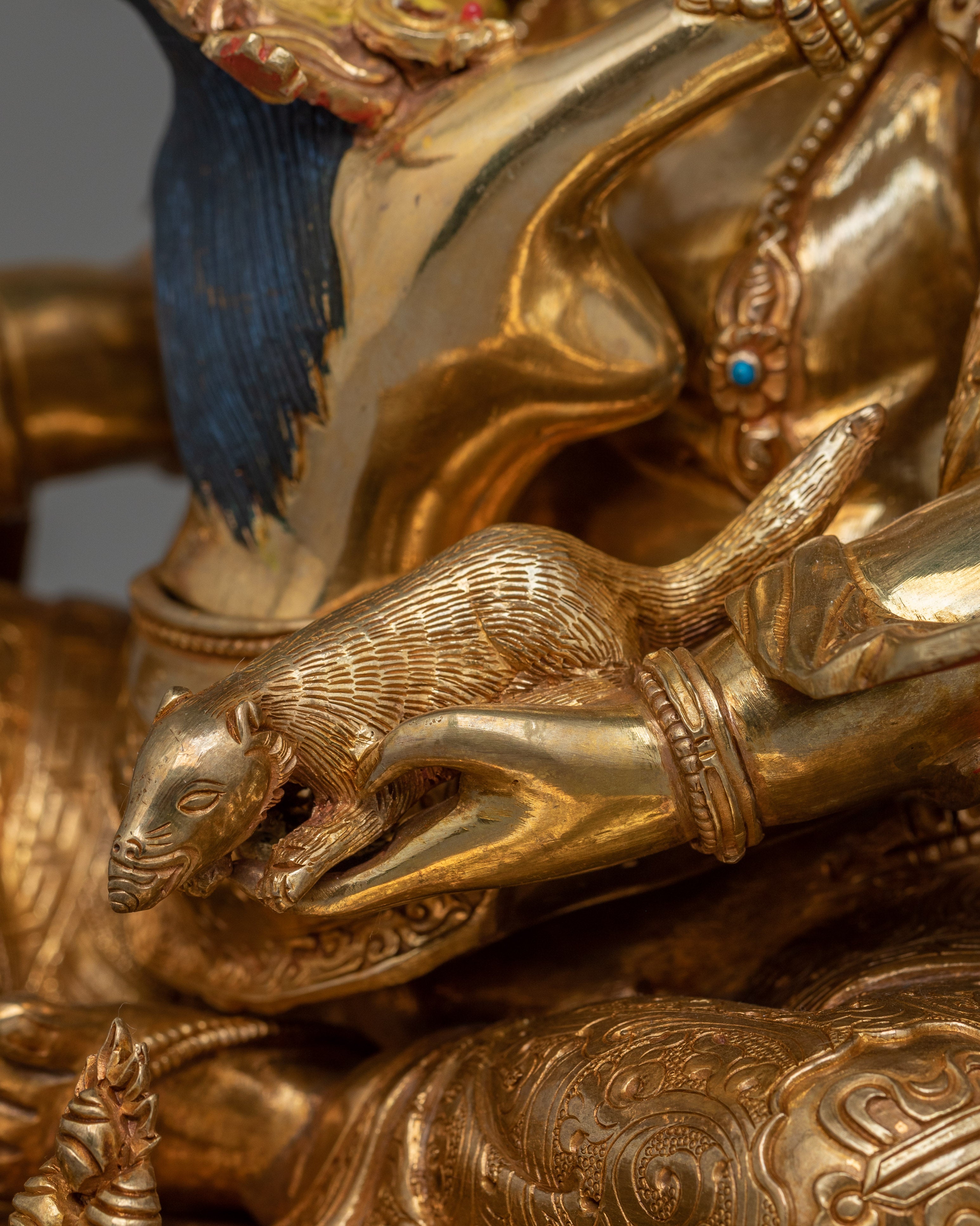 Handcrafted Statue of 5 Dzambhala Set | A Collection of Dzambhala Statues