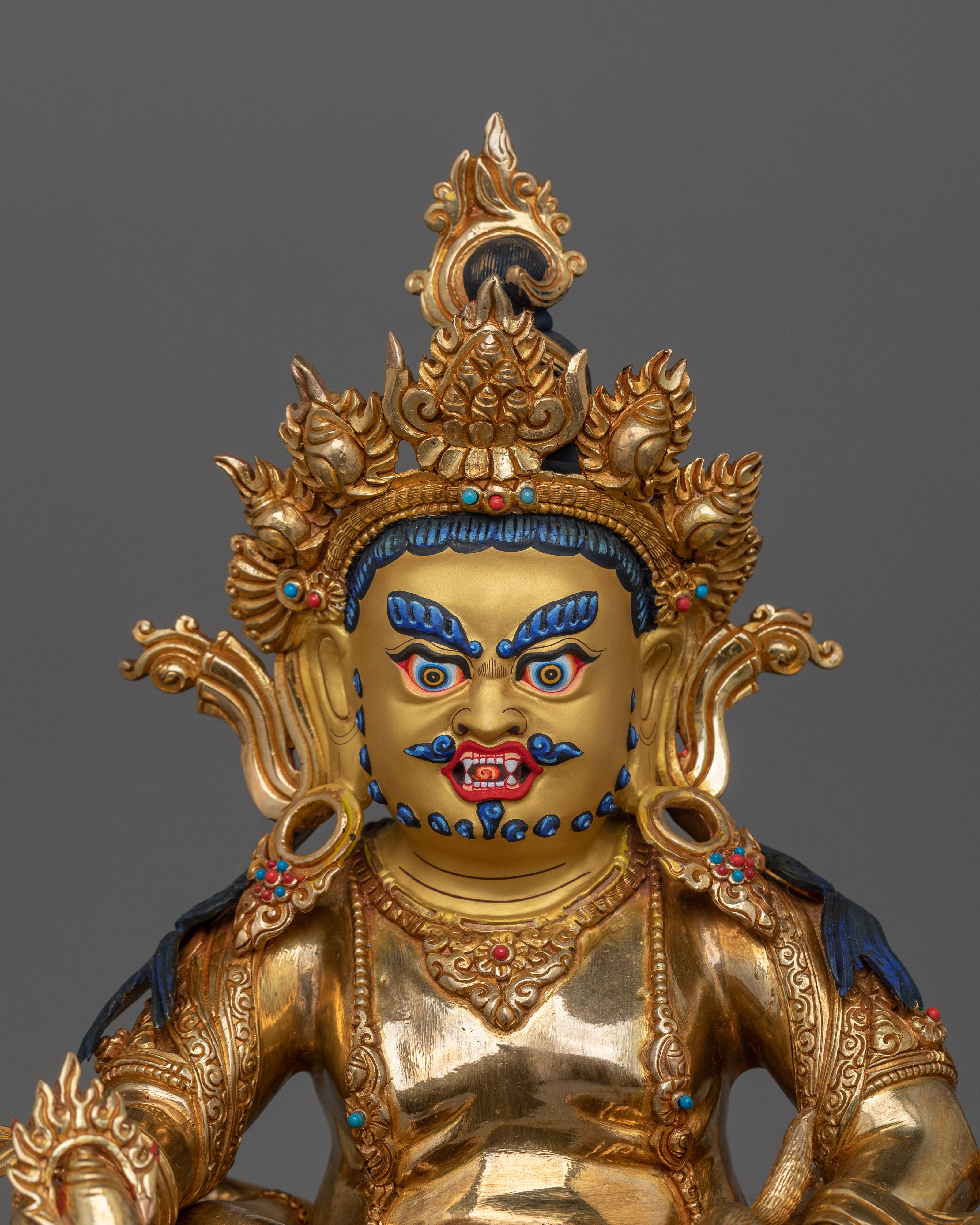 Handcrafted Statue of 5 Dzambhala Set | A Collection of Dzambhala Statues