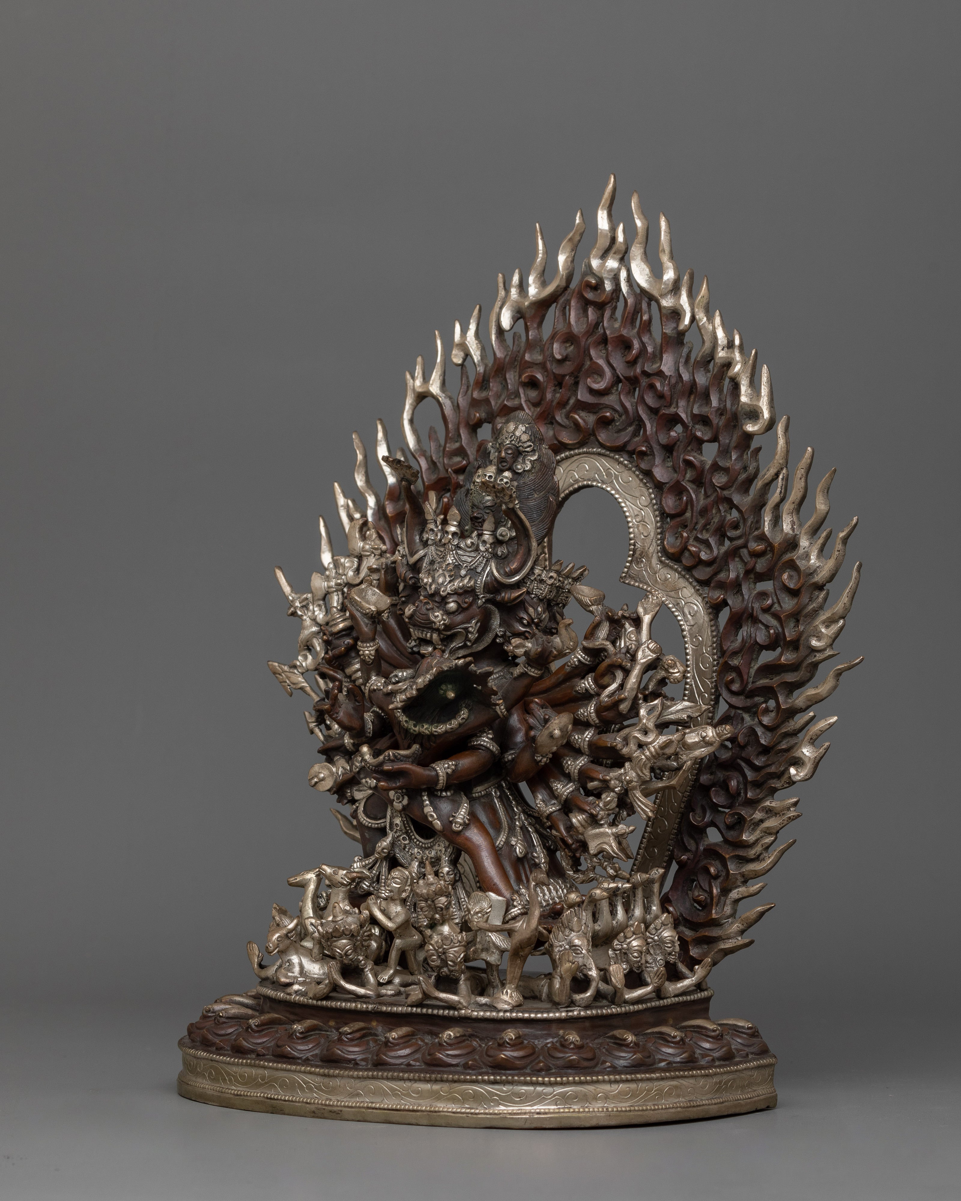 Tibetan Statue of Yamantaka | The Wrathful Conqueror of Death