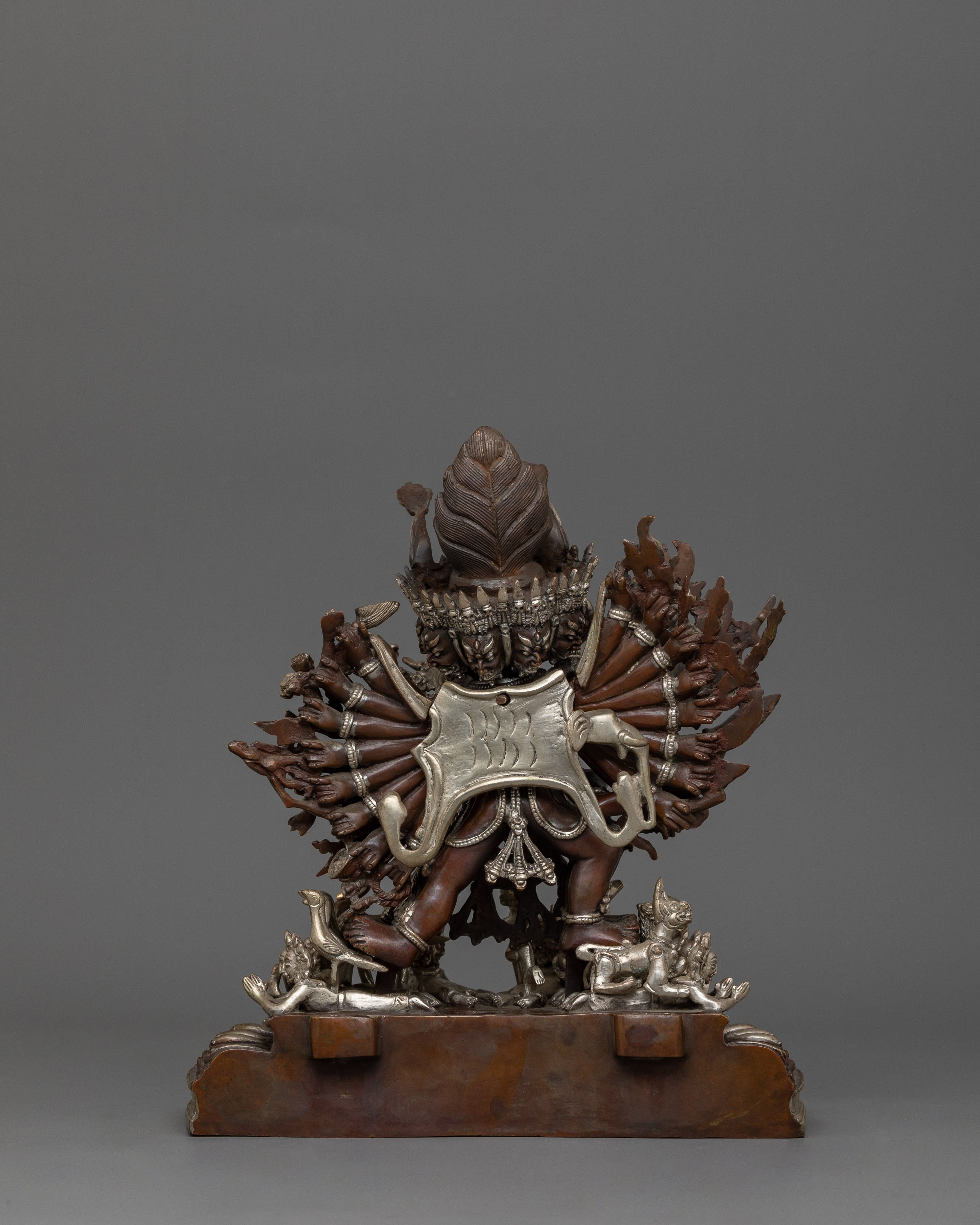 Tibetan Statue of Yamantaka | The Wrathful Conqueror of Death