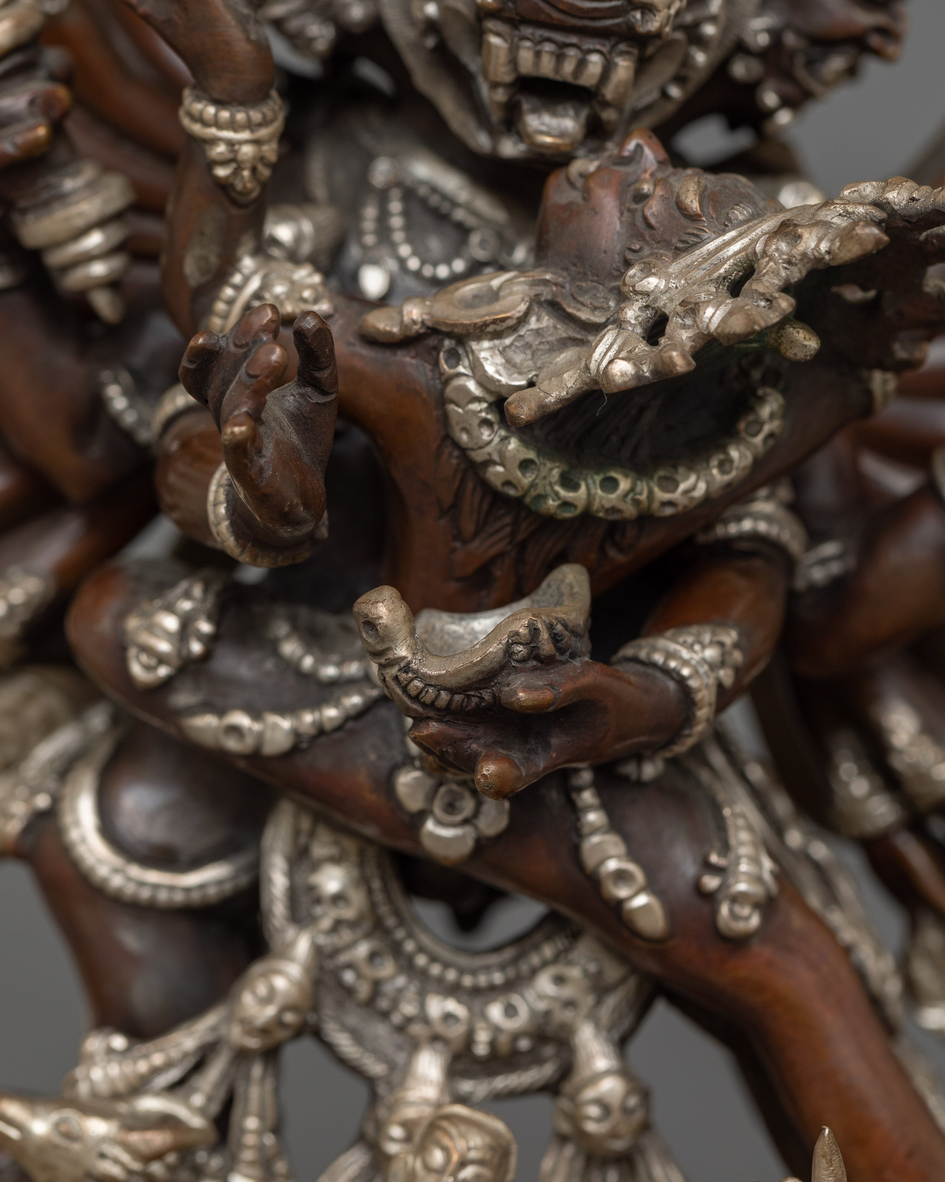 Tibetan Statue of Yamantaka | The Wrathful Conqueror of Death