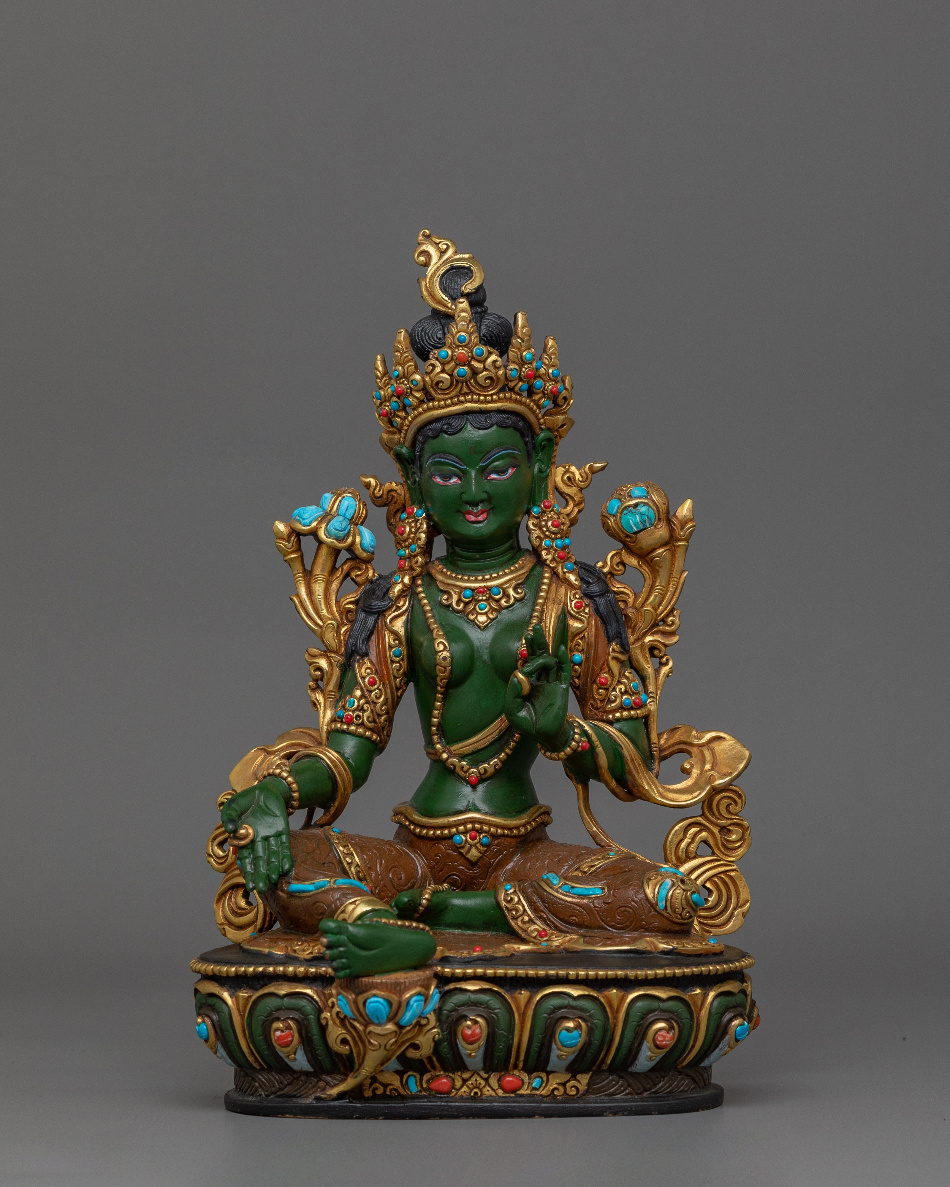 Handmade Bodhisattva Statue set | Guardian of Enlightenment and Dharma