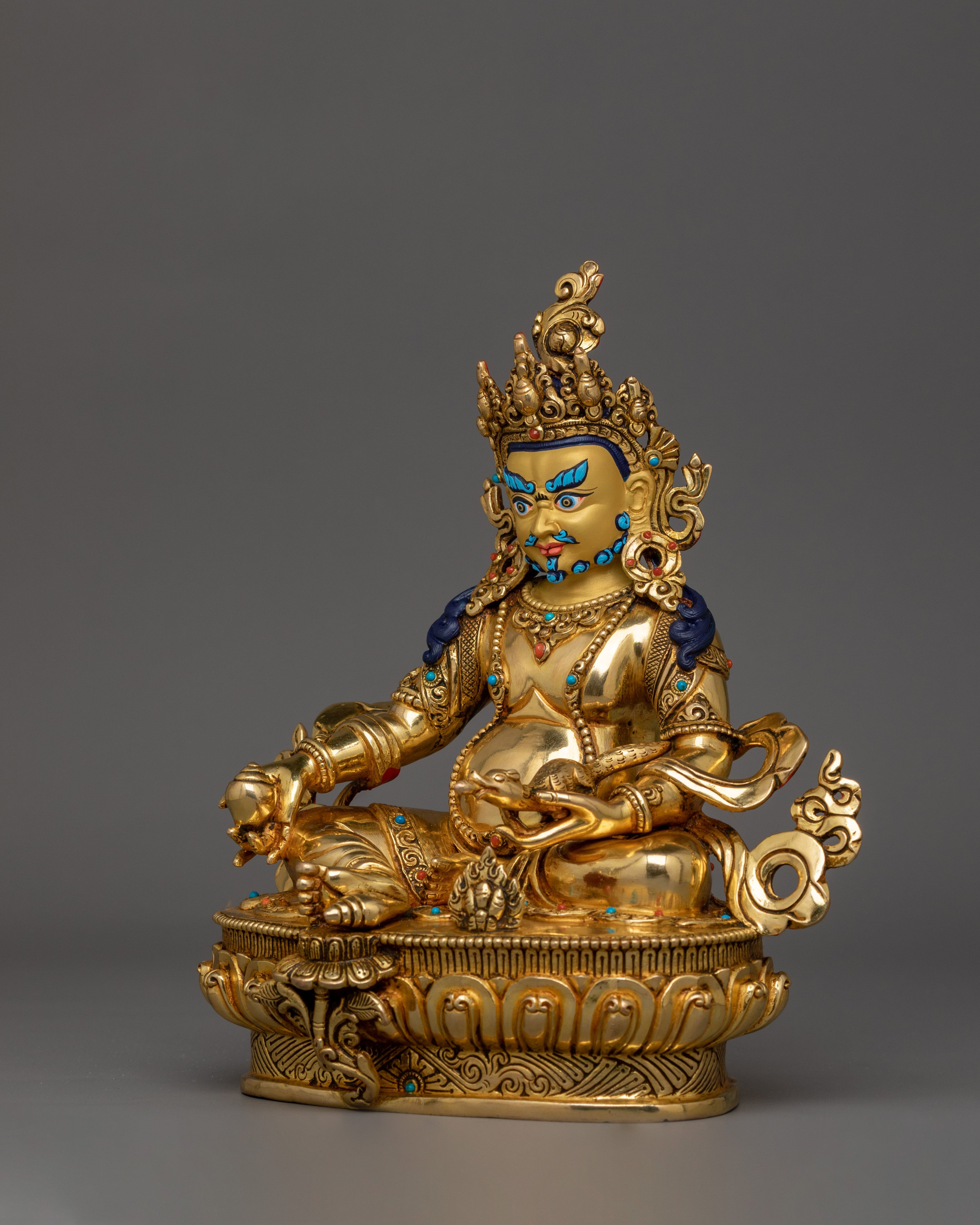 Himalayan Handmade Statue of Dzambhala | Symbol of Generosity and Abundance