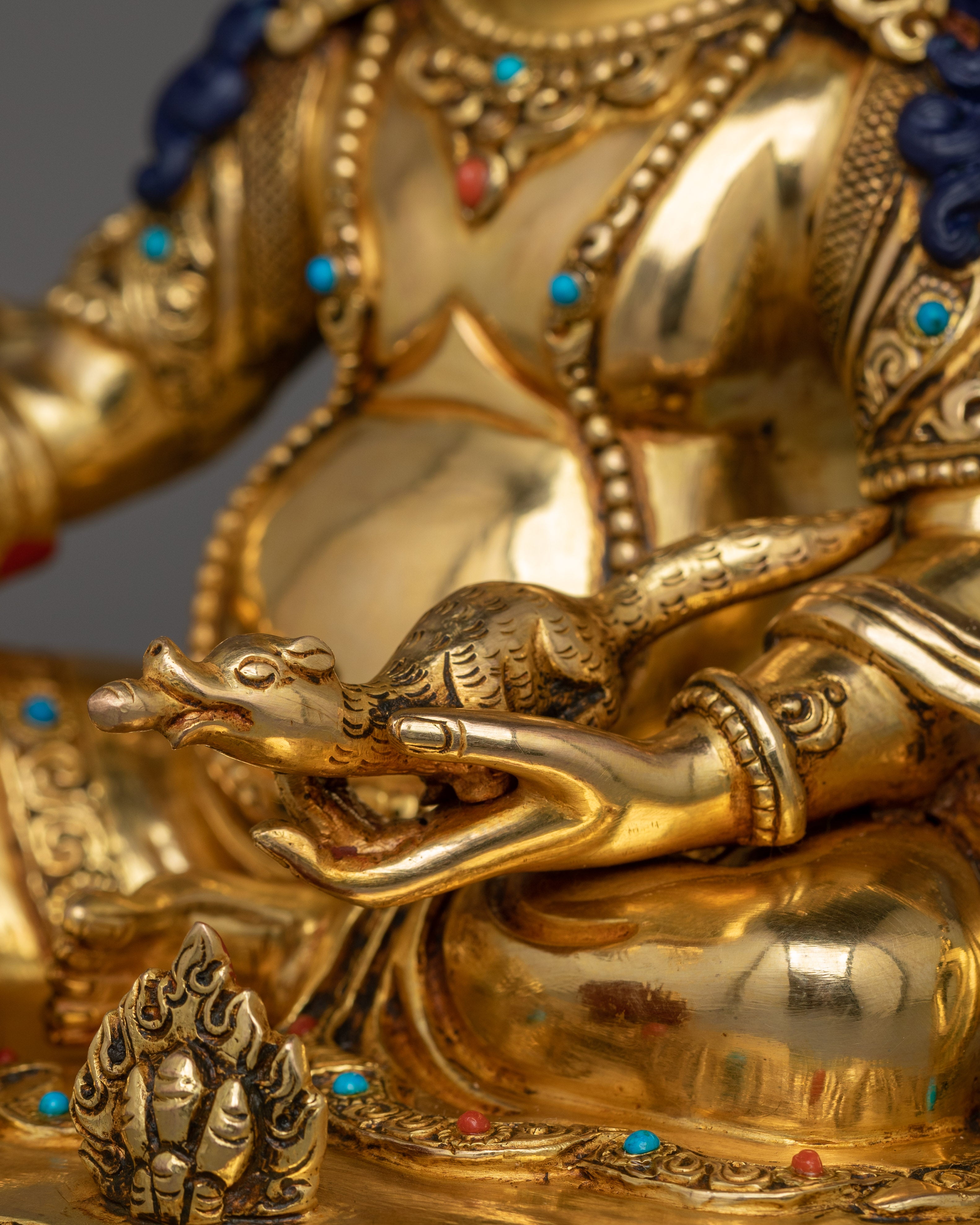 Himalayan Handmade Statue of Dzambhala | Symbol of Generosity and Abundance