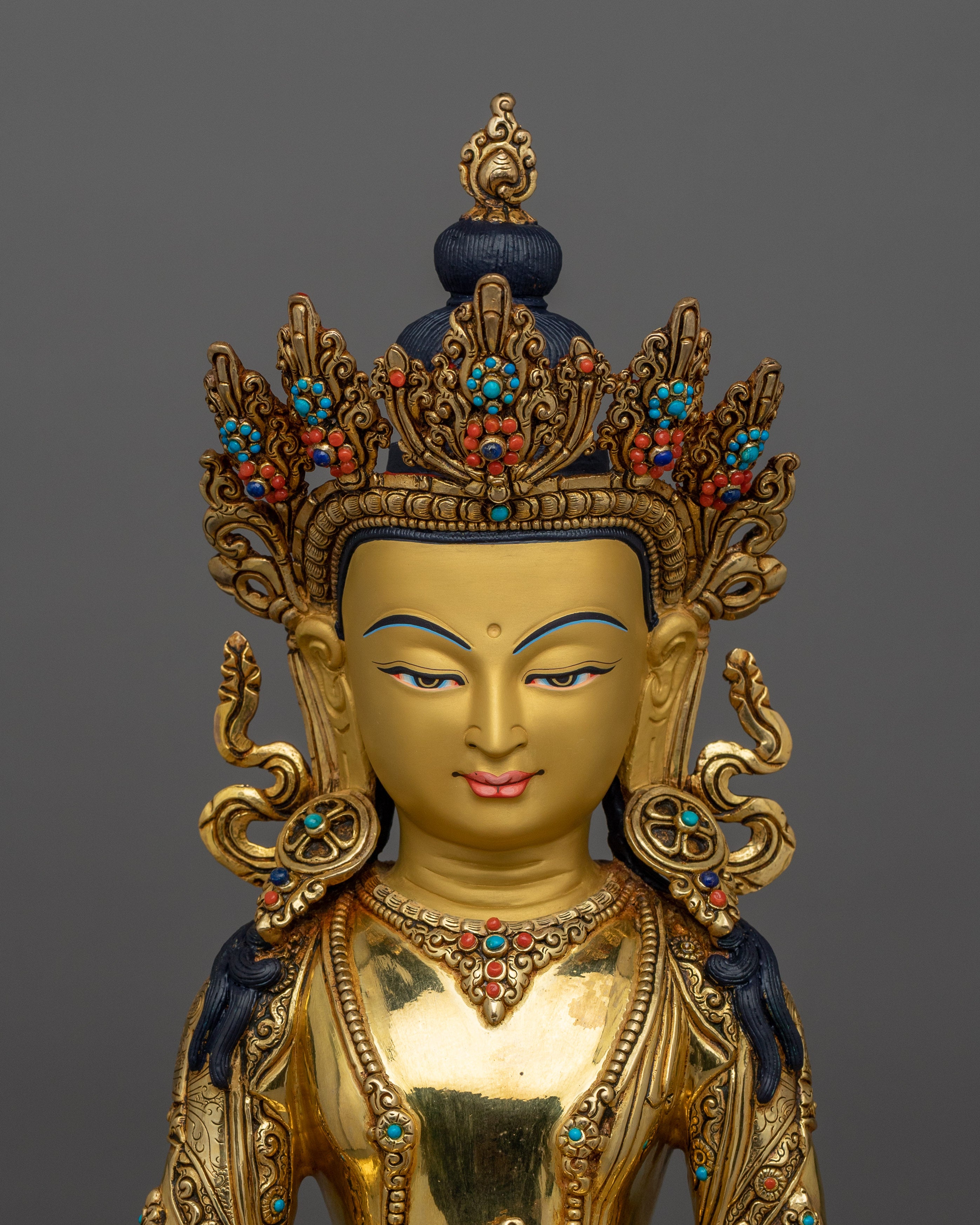 Handcrafted Statue of Kshitigarbha | Bodhisattva of Compassion and Vows