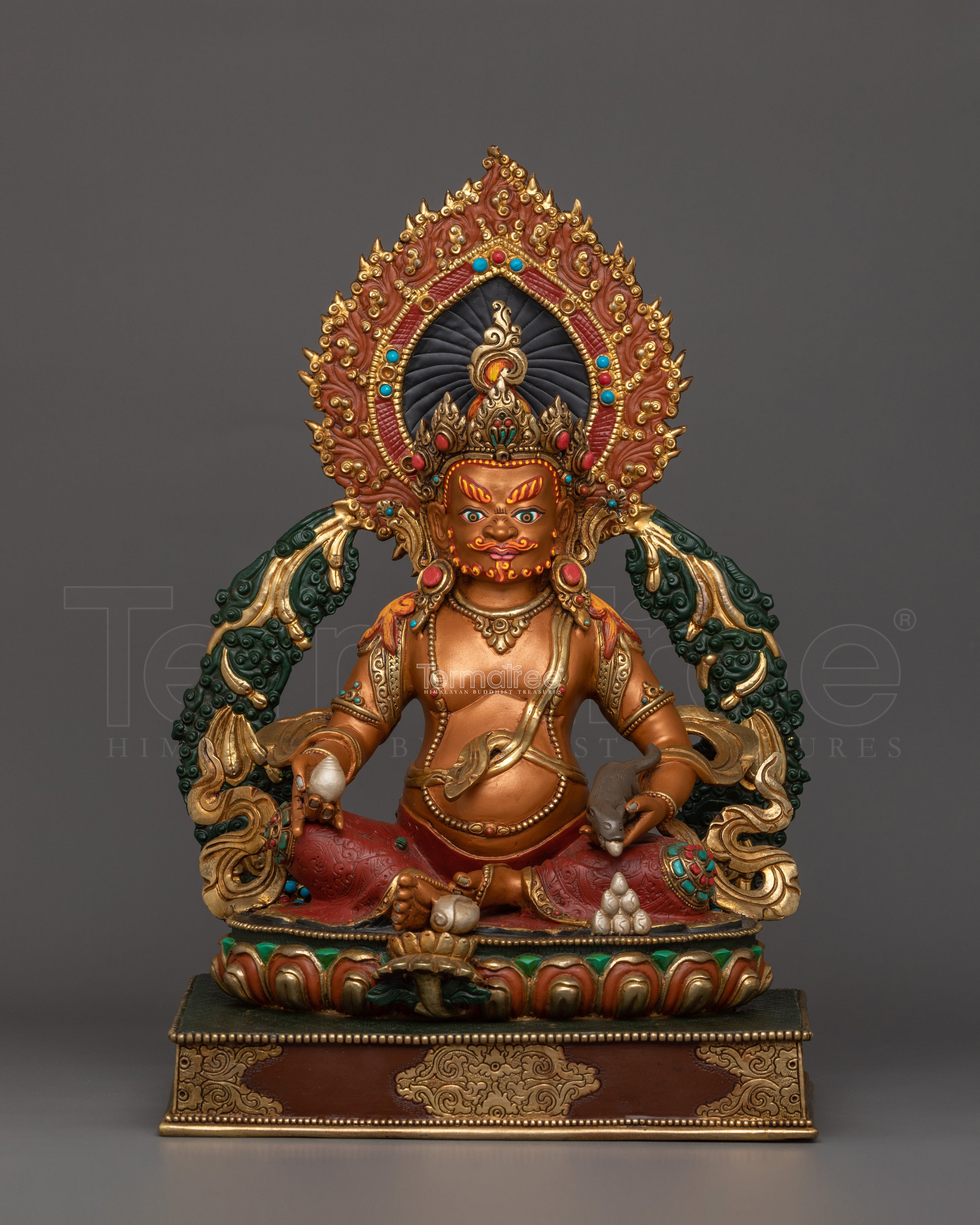 Traditional Figurine of Dzambhala | Deity of Material and Spiritual Wealth
