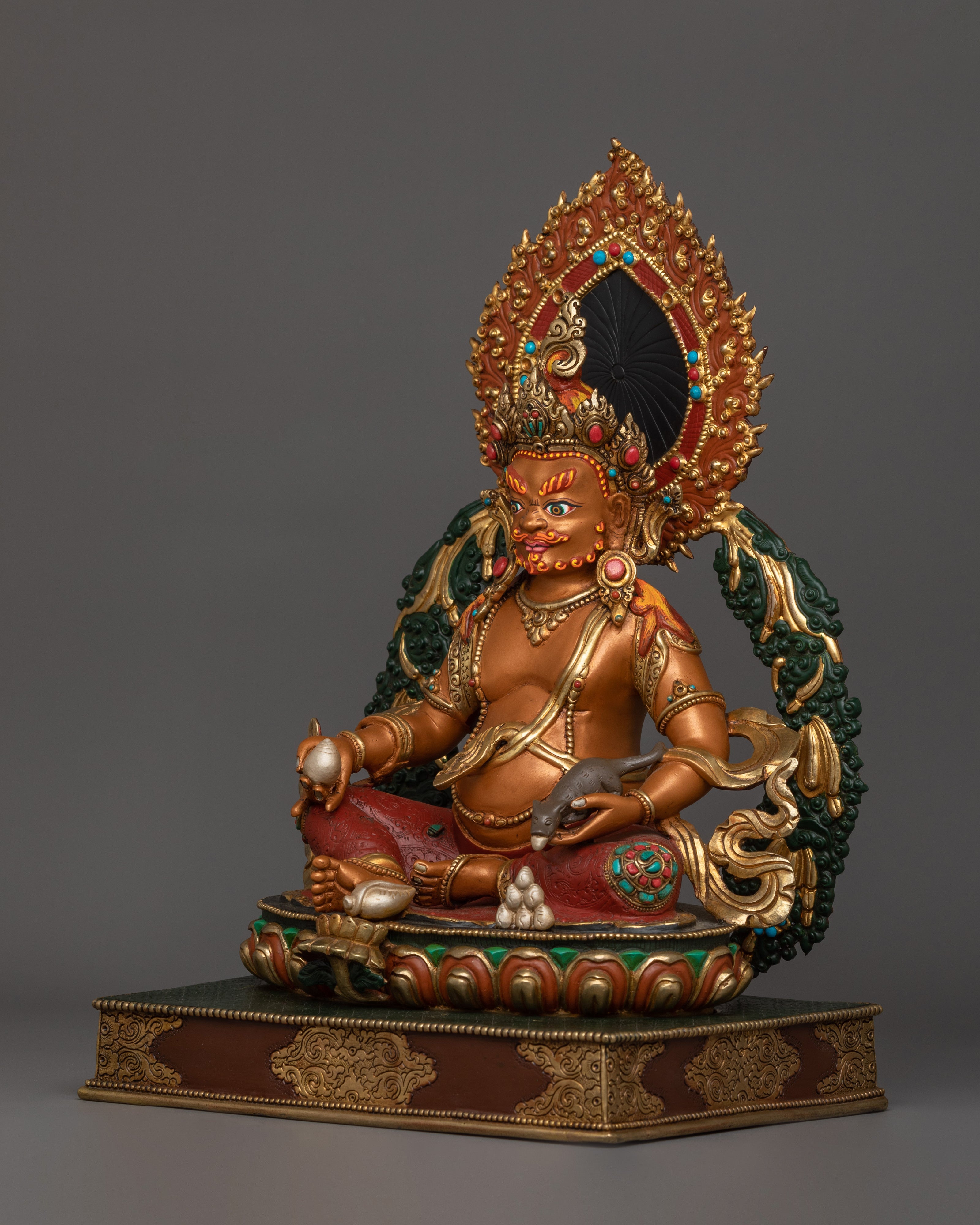 Traditional Figurine of Dzambhala | Deity of Material and Spiritual Wealth