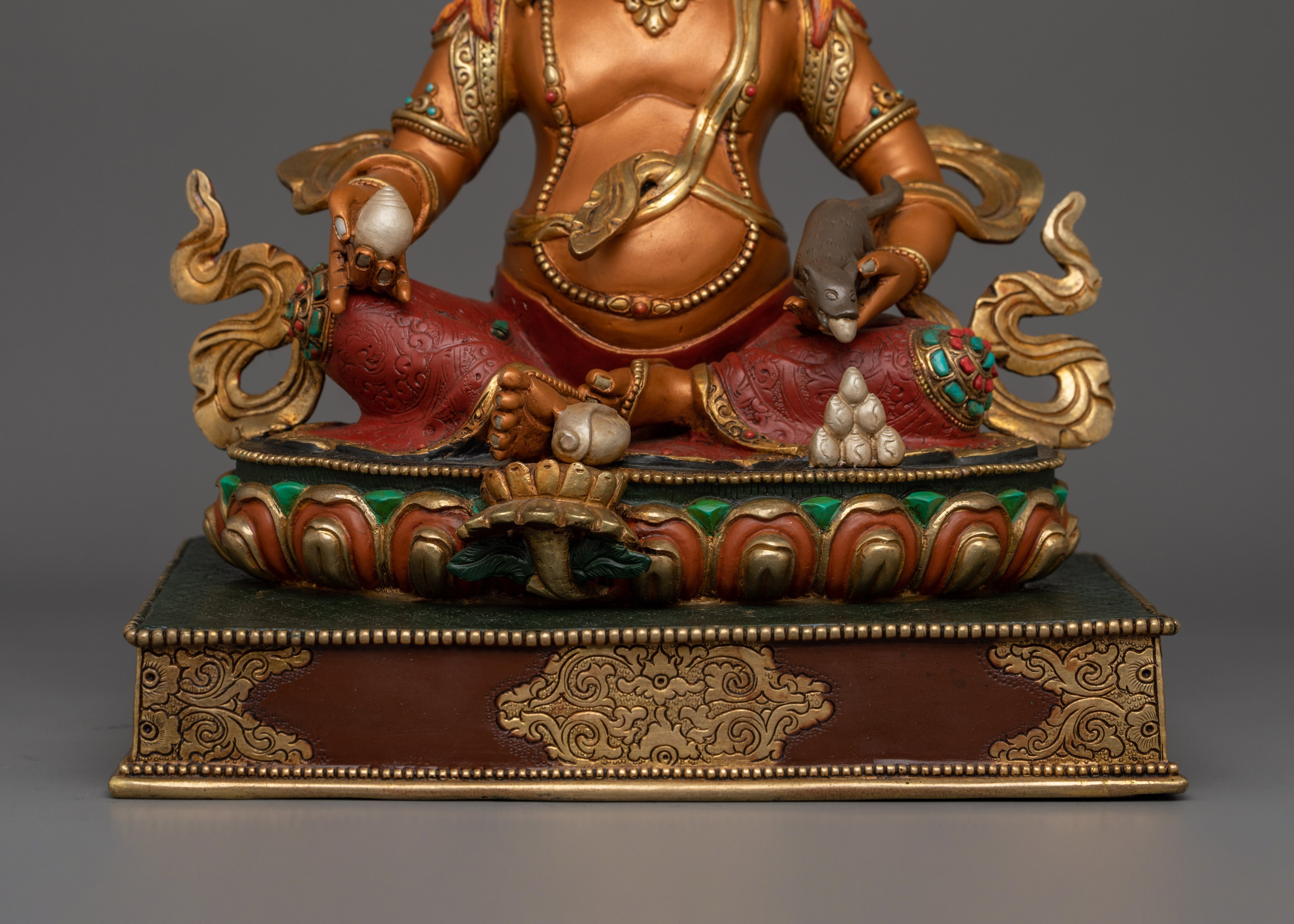 Traditional Figurine of Dzambhala | Deity of Material and Spiritual Wealth