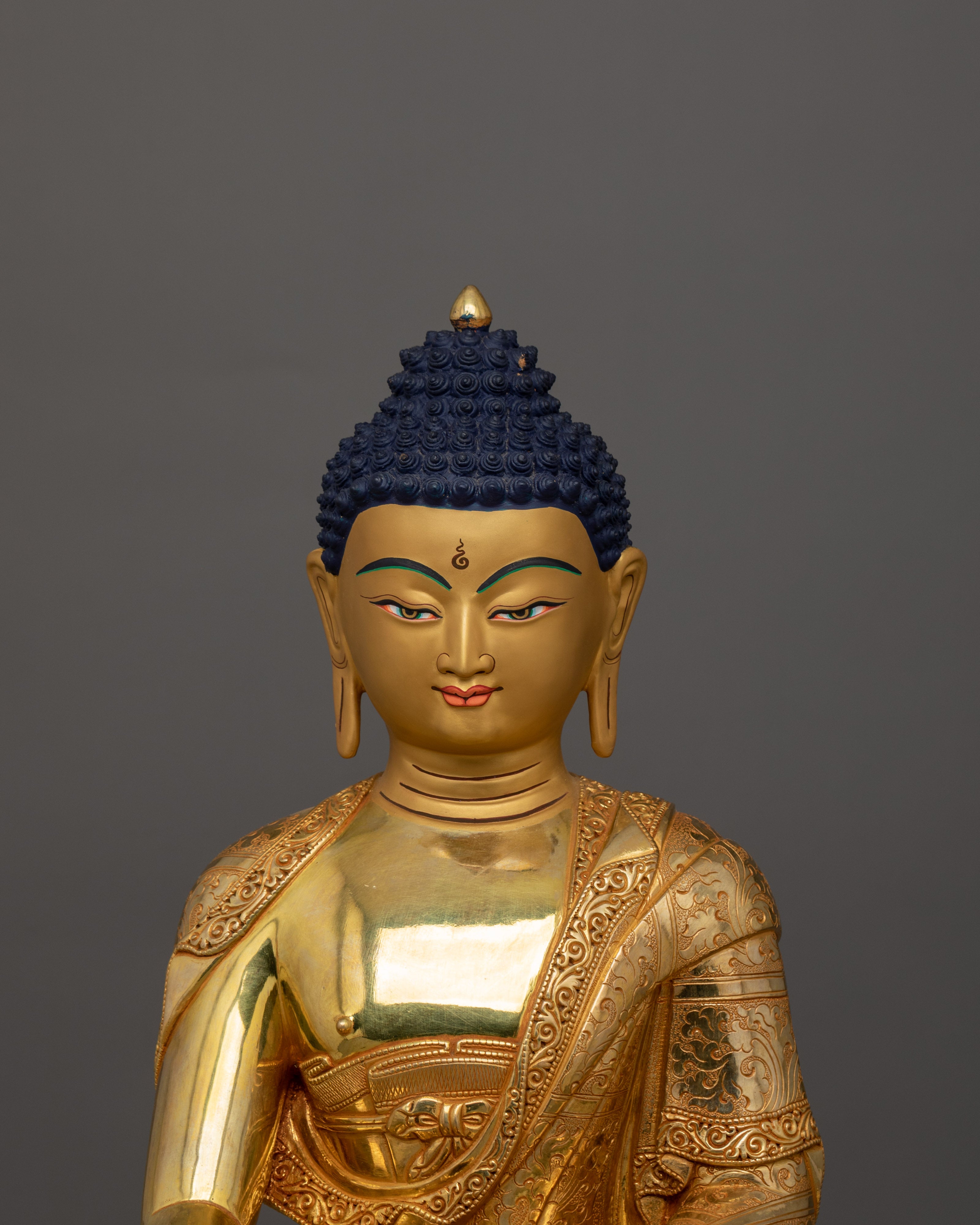 Himalayan Figurine of Shakyamuni Buddha | The Buddha of Compassion and Wisdom