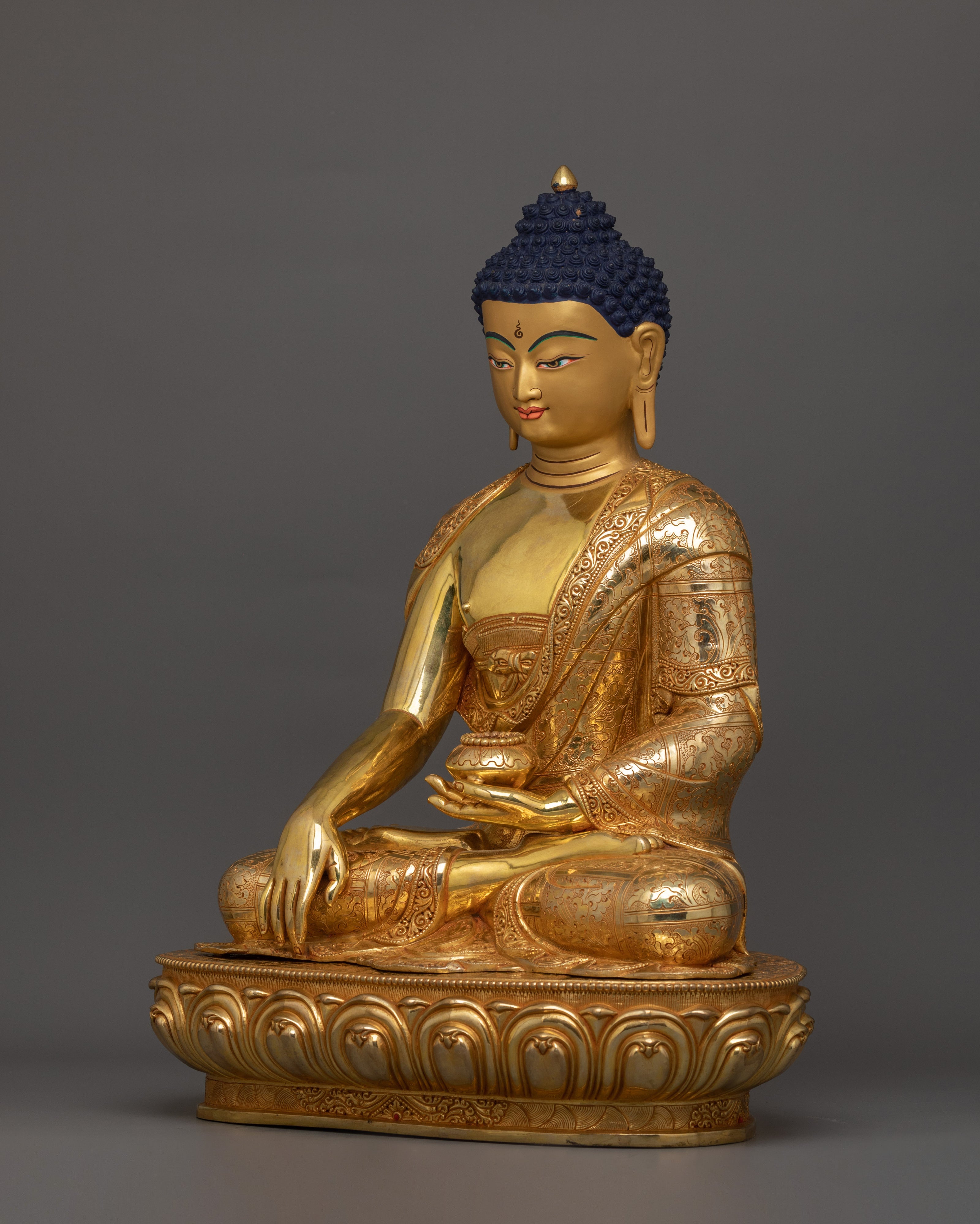 Himalayan Figurine of Shakyamuni Buddha | The Buddha of Compassion and Wisdom
