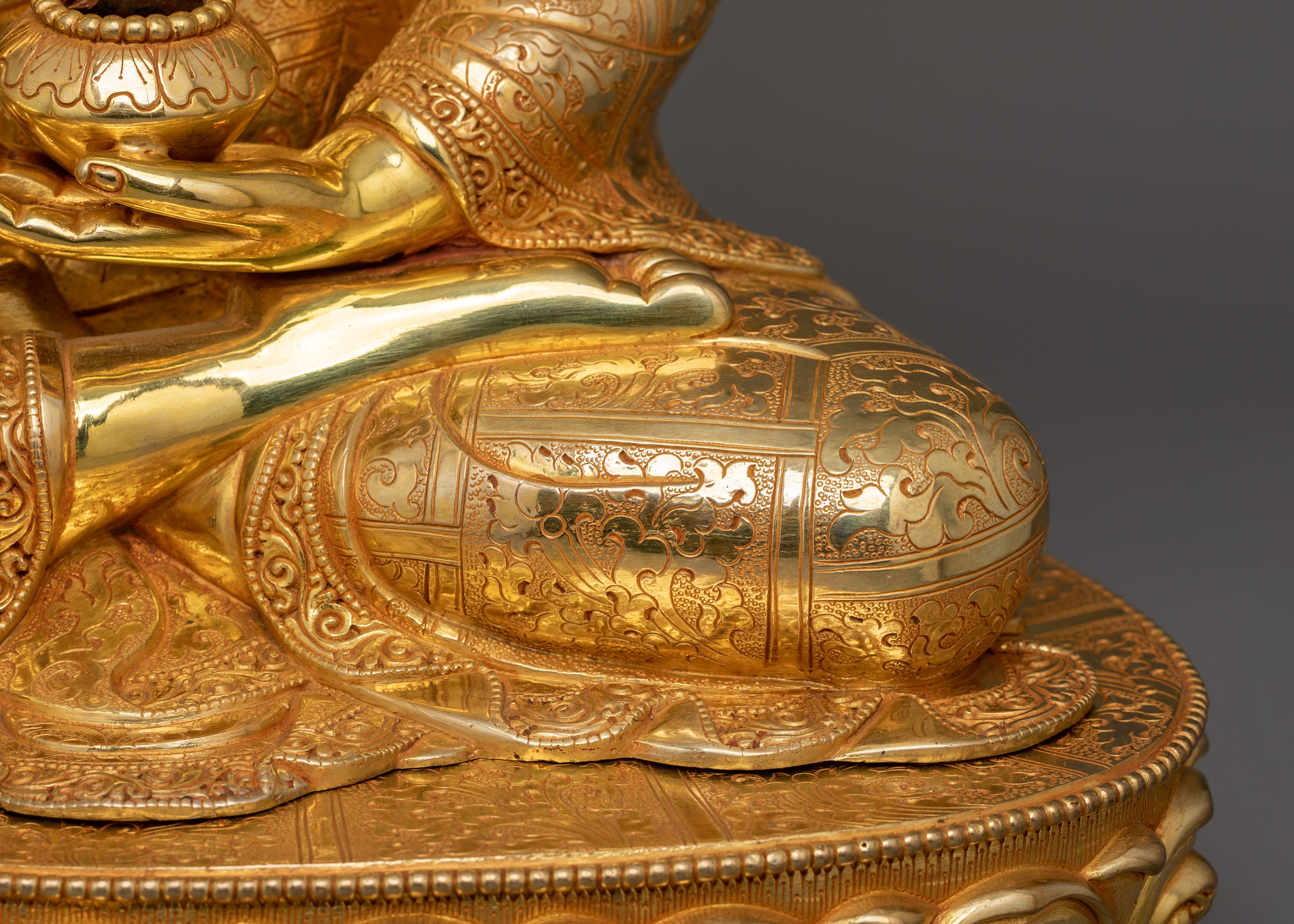 Himalayan Figurine of Shakyamuni Buddha | The Buddha of Compassion and Wisdom