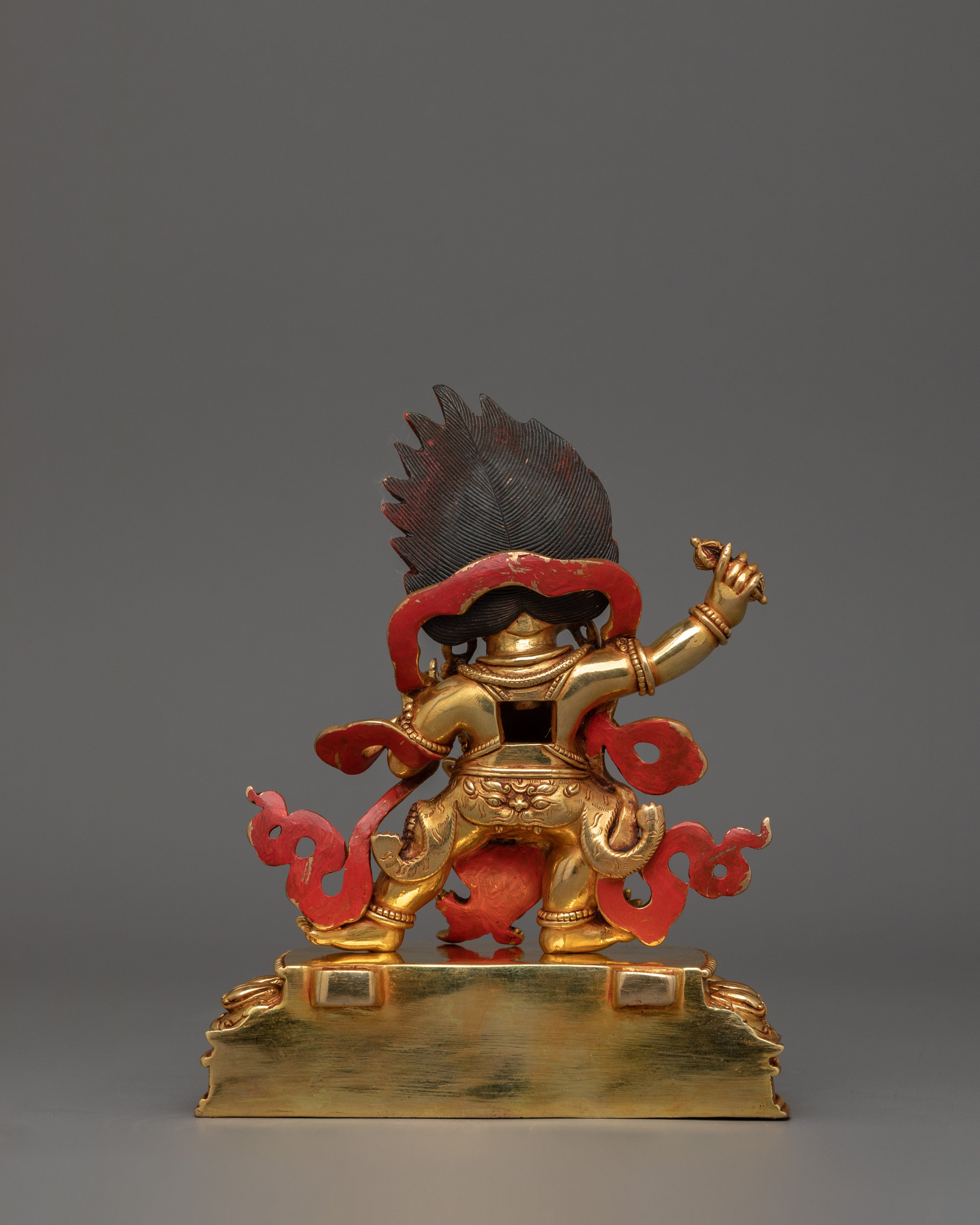 Vajrapani in Wrathful Form | Handcrafted Tibetan Altar Decor