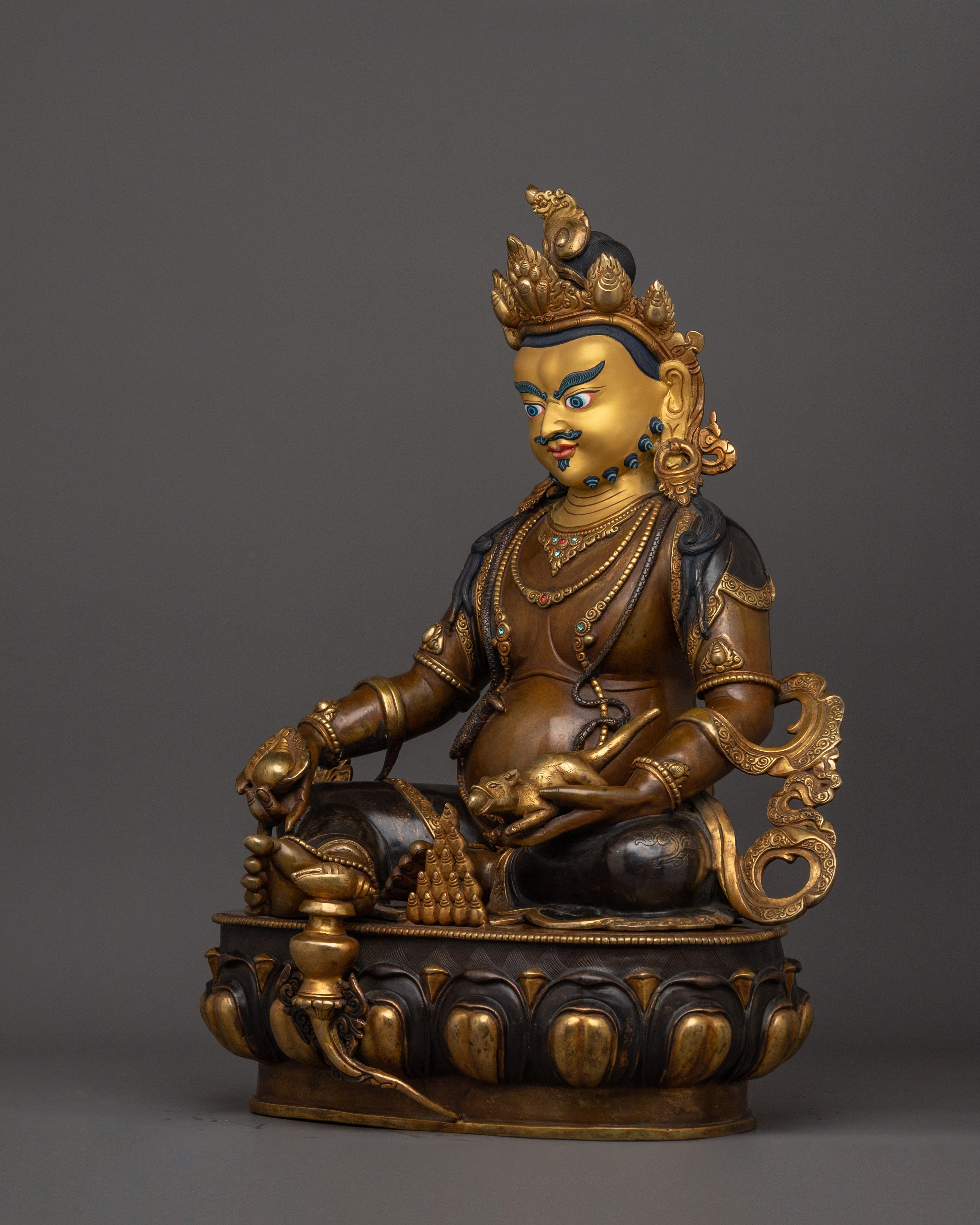 Himalayan Handcrafted Statue of Dzambhala | Lord Of Wealth