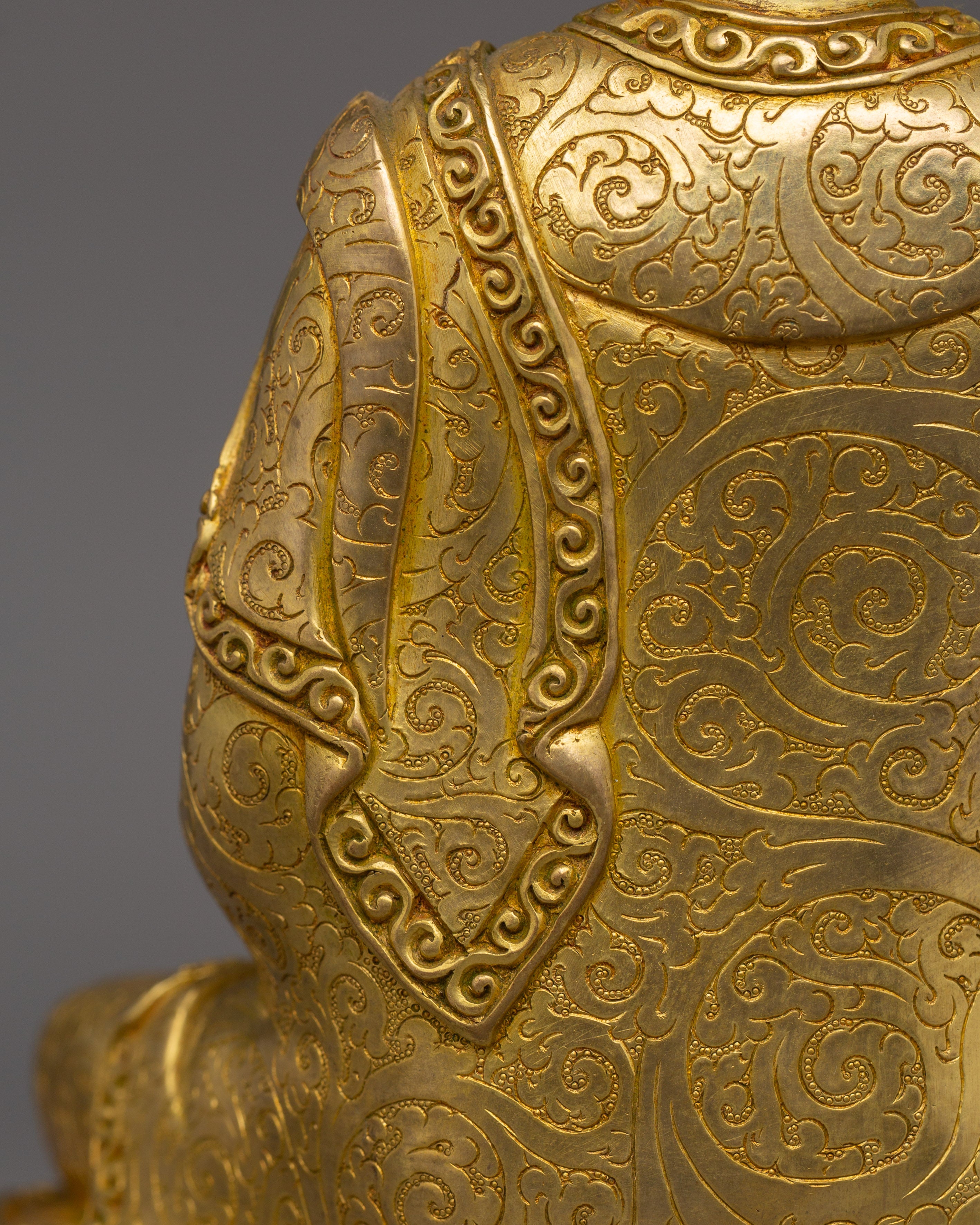 Shakyamuni Buddha Handmade figurine | 24K Gold Gilded Buddha
