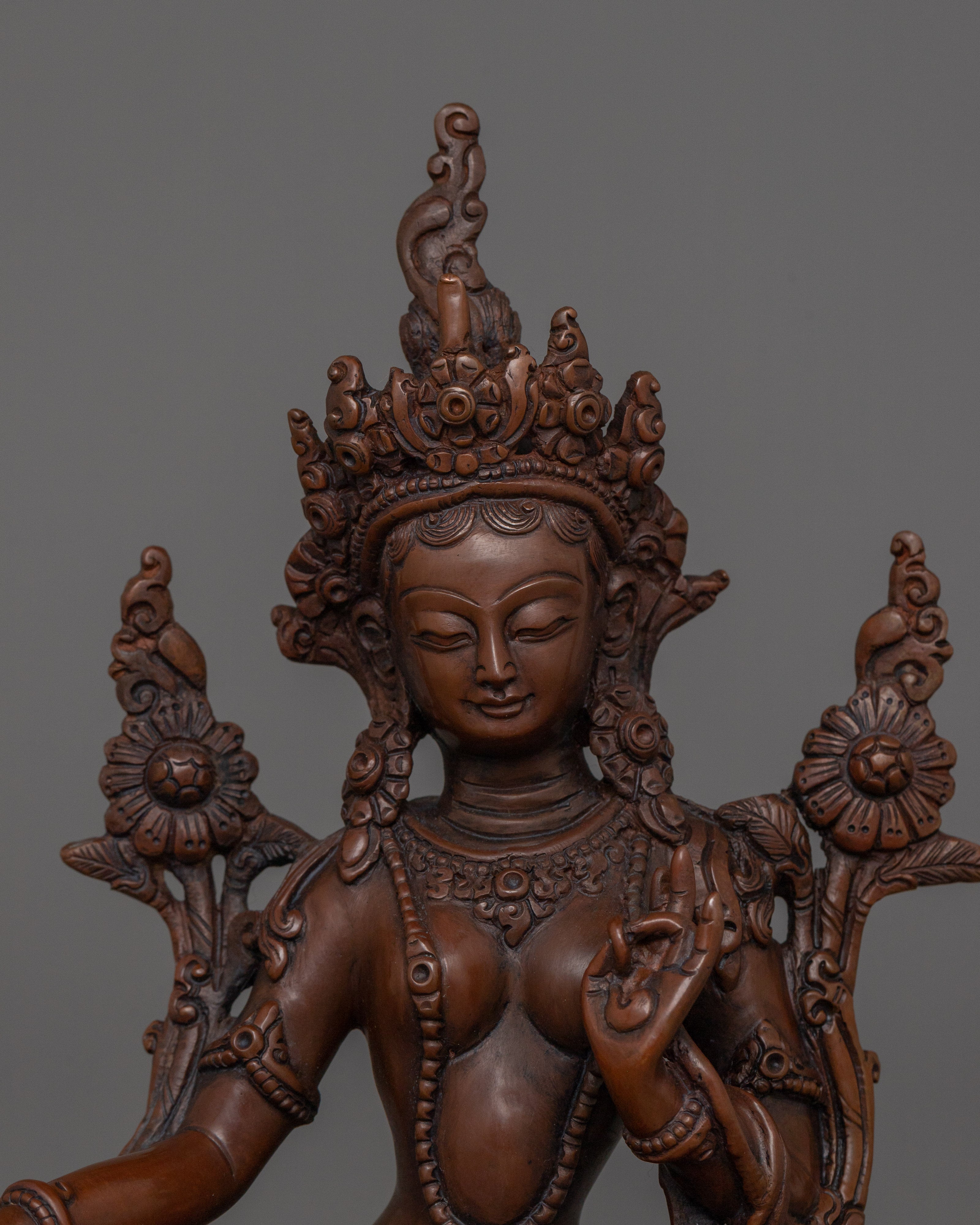 Green Tara in Varada Mudra | Divine Feminine Energy