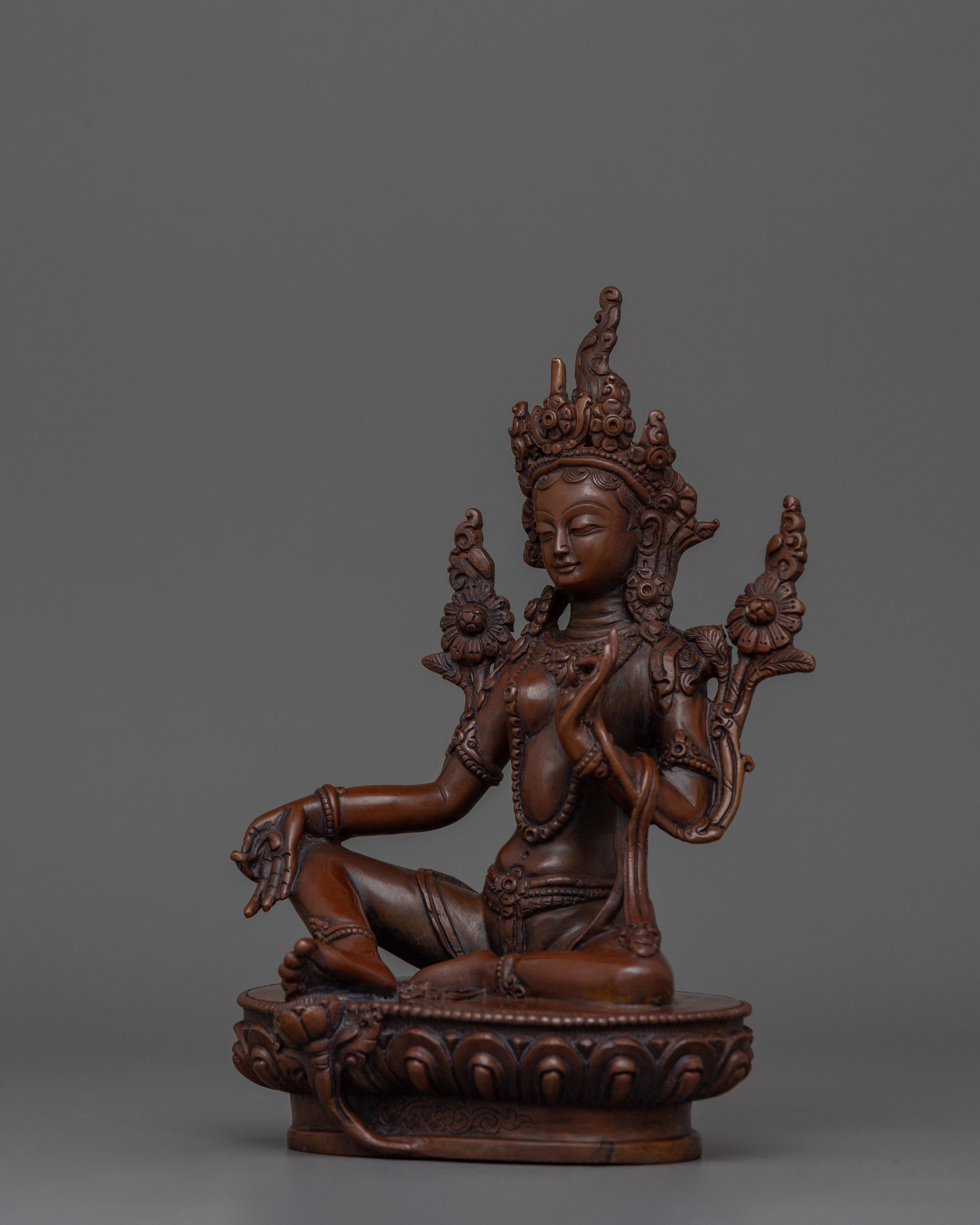 Green Tara in Varada Mudra | Divine Feminine Energy