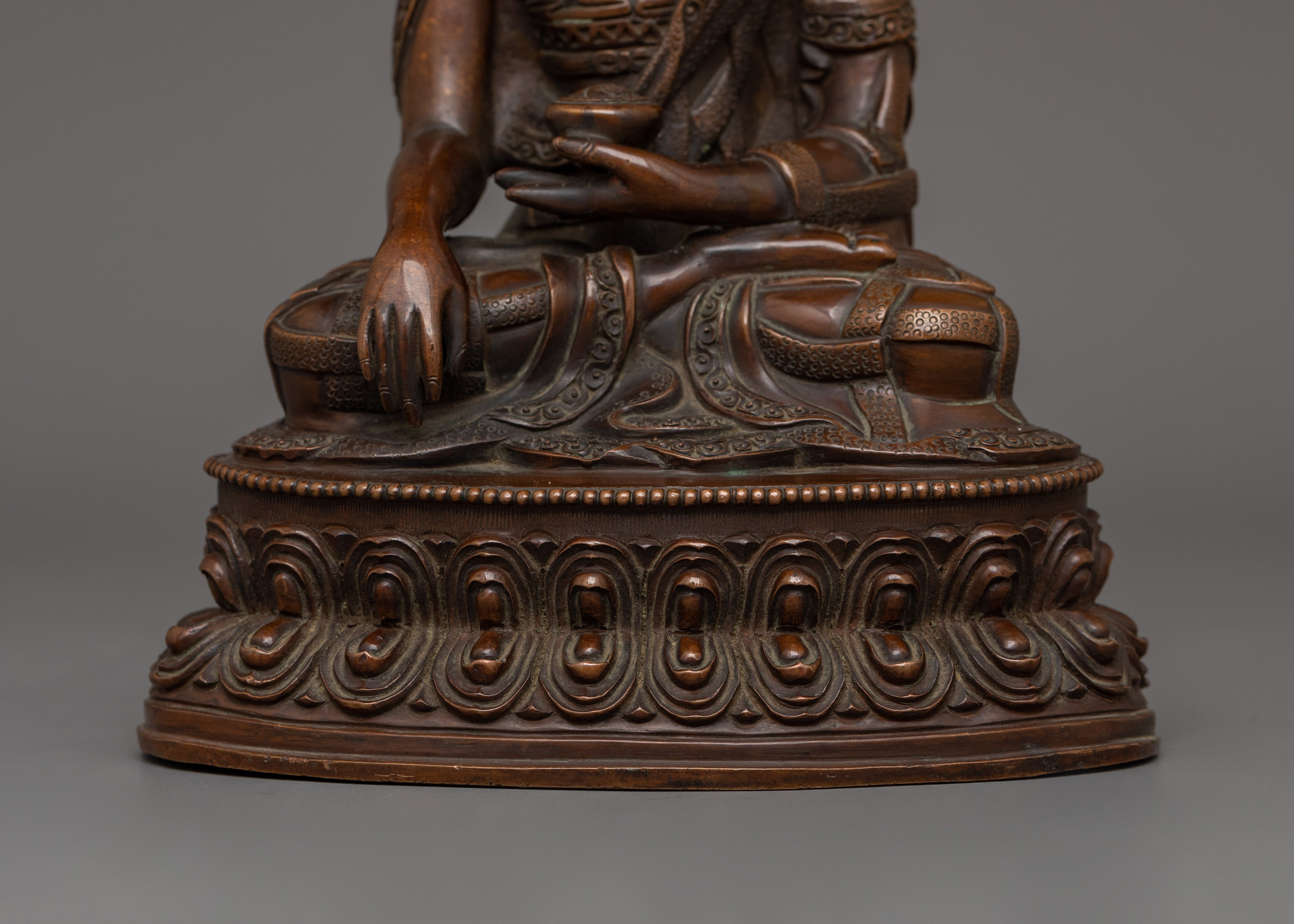 Handmade Statue of Crown Shakyamuni Buddha | Crowned Buddha of Enlightenment