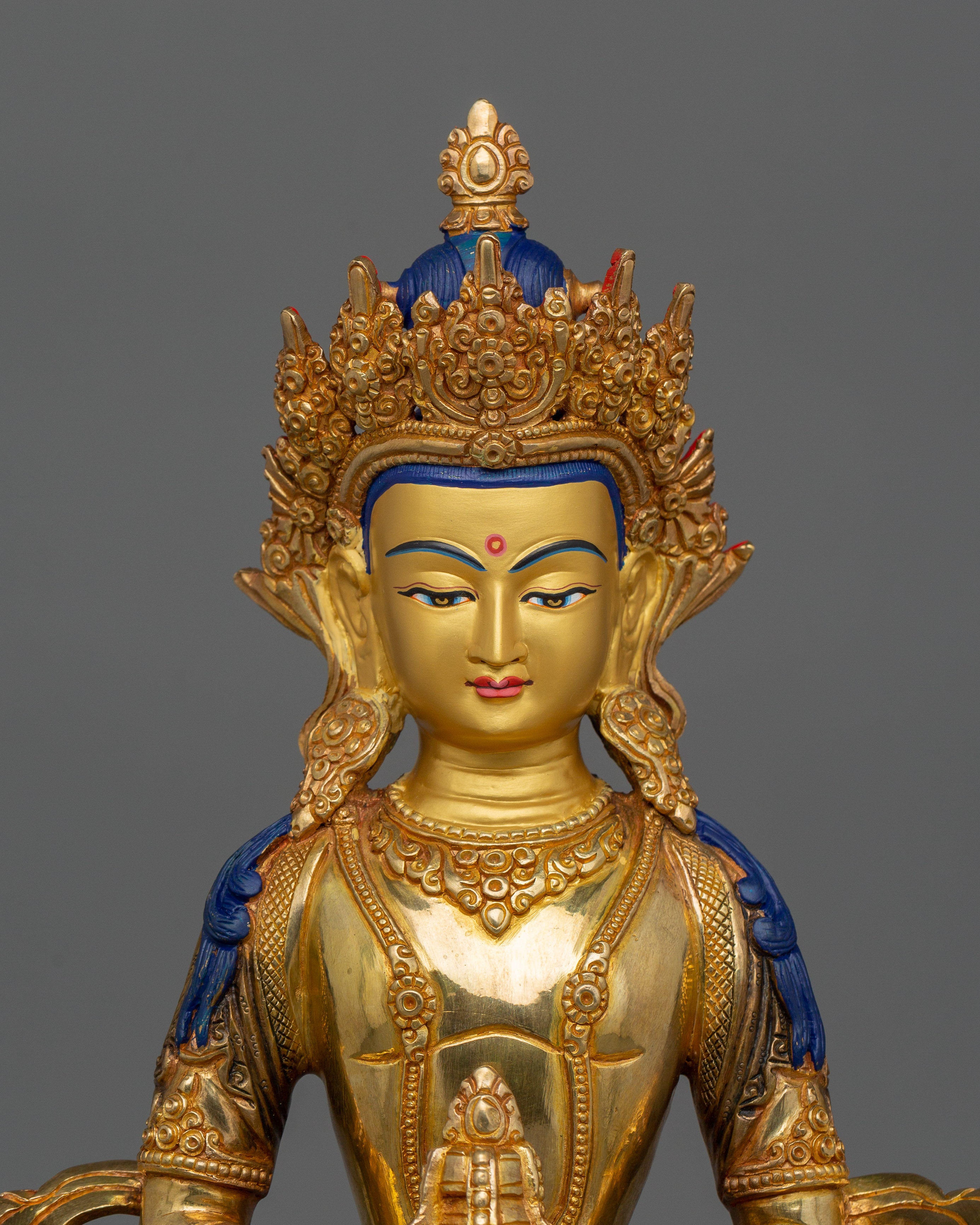 Meditation and Longevity Deity Amitayus | Tantric Buddhism Figurine