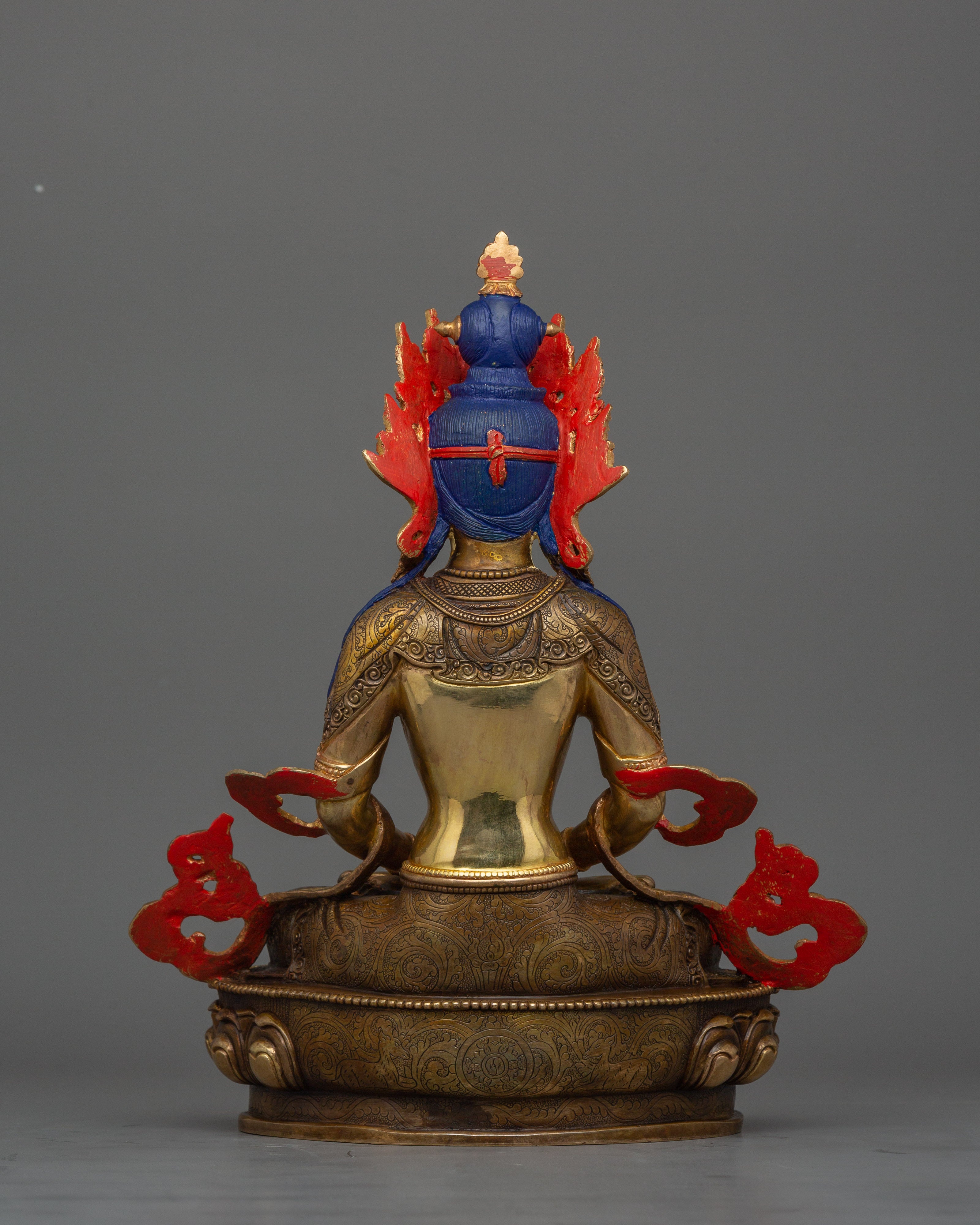 Meditation and Longevity Deity Amitayus | Tantric Buddhism Figurine