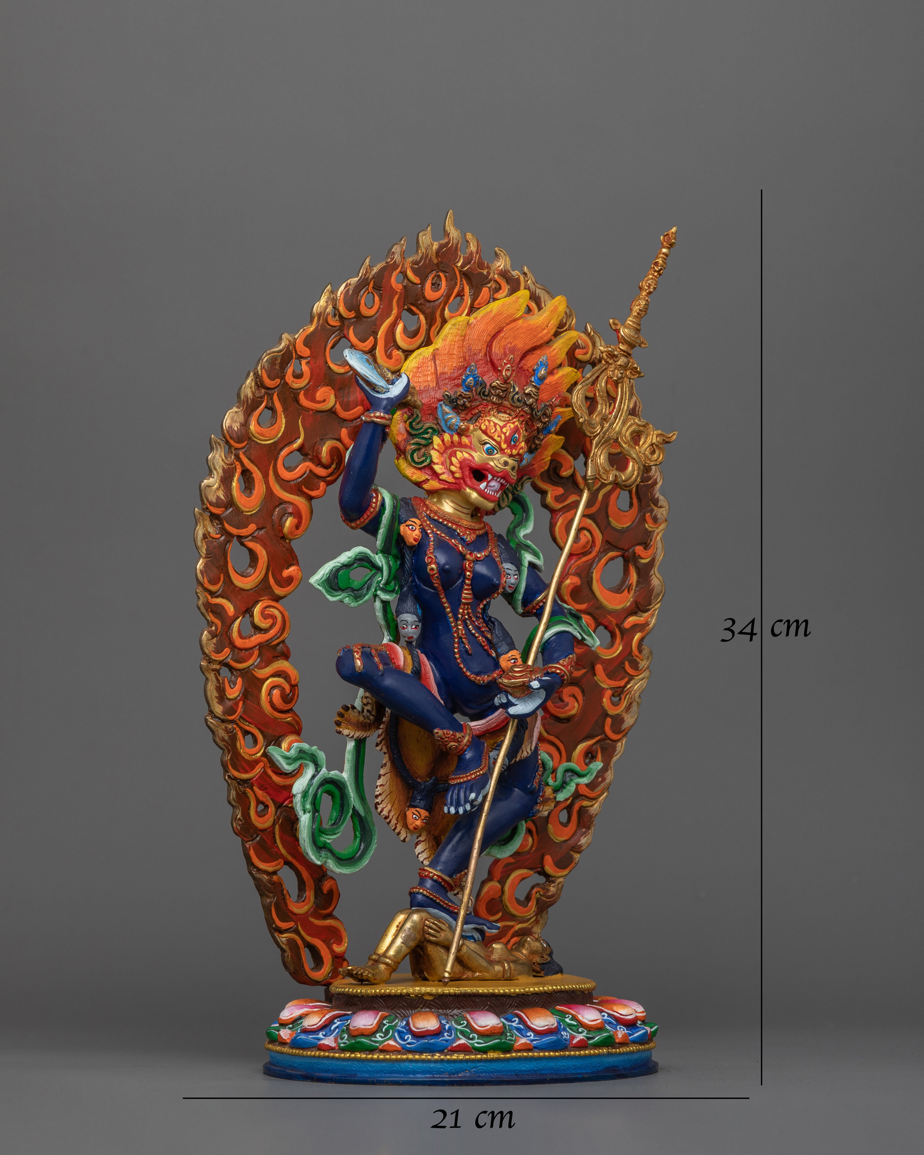 Simha mukha Wrathful Deity | Wrathful Compassion