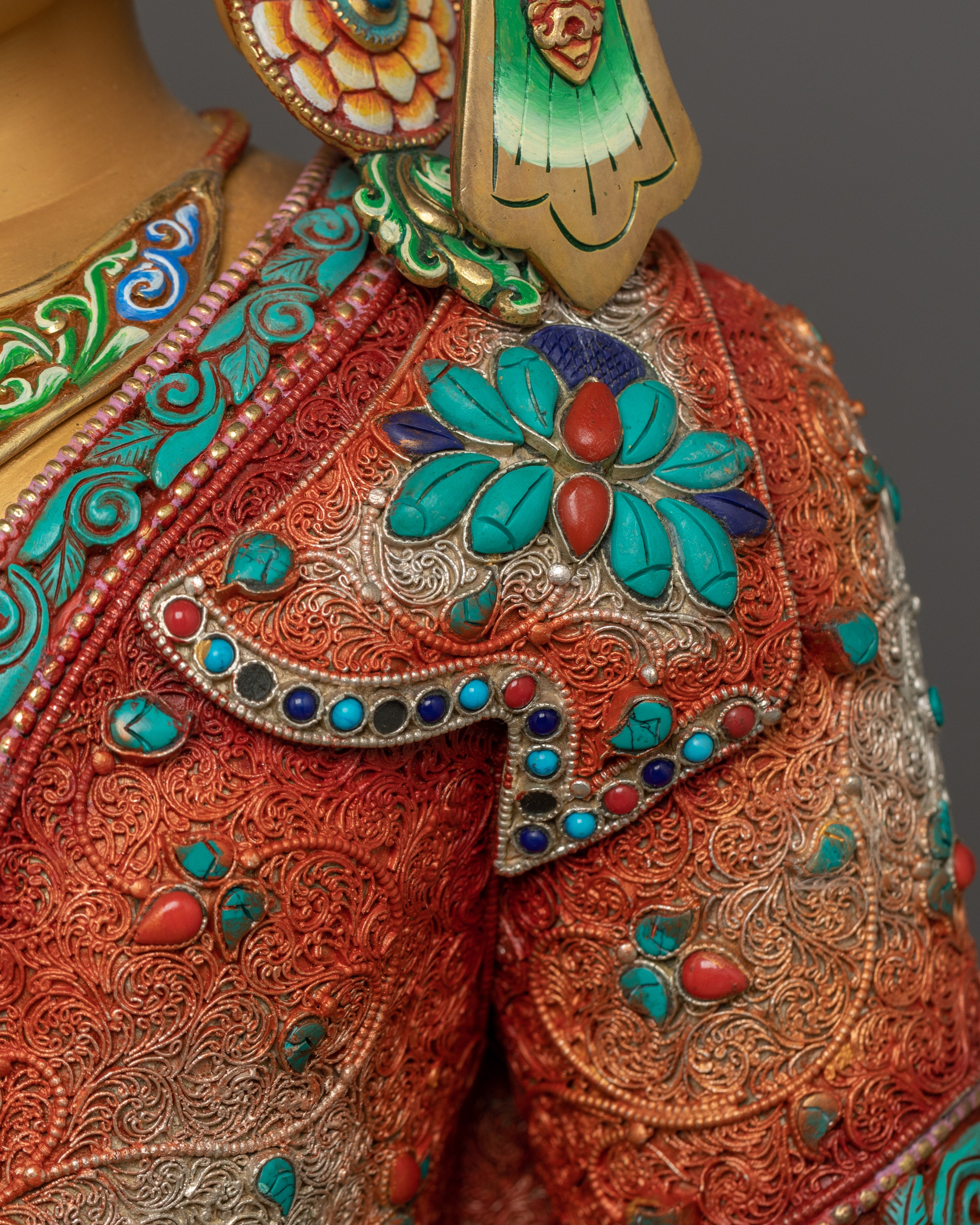 Royal Shakyamuni Buddha with Beautiful Crown | Divine Wisdom Symbol