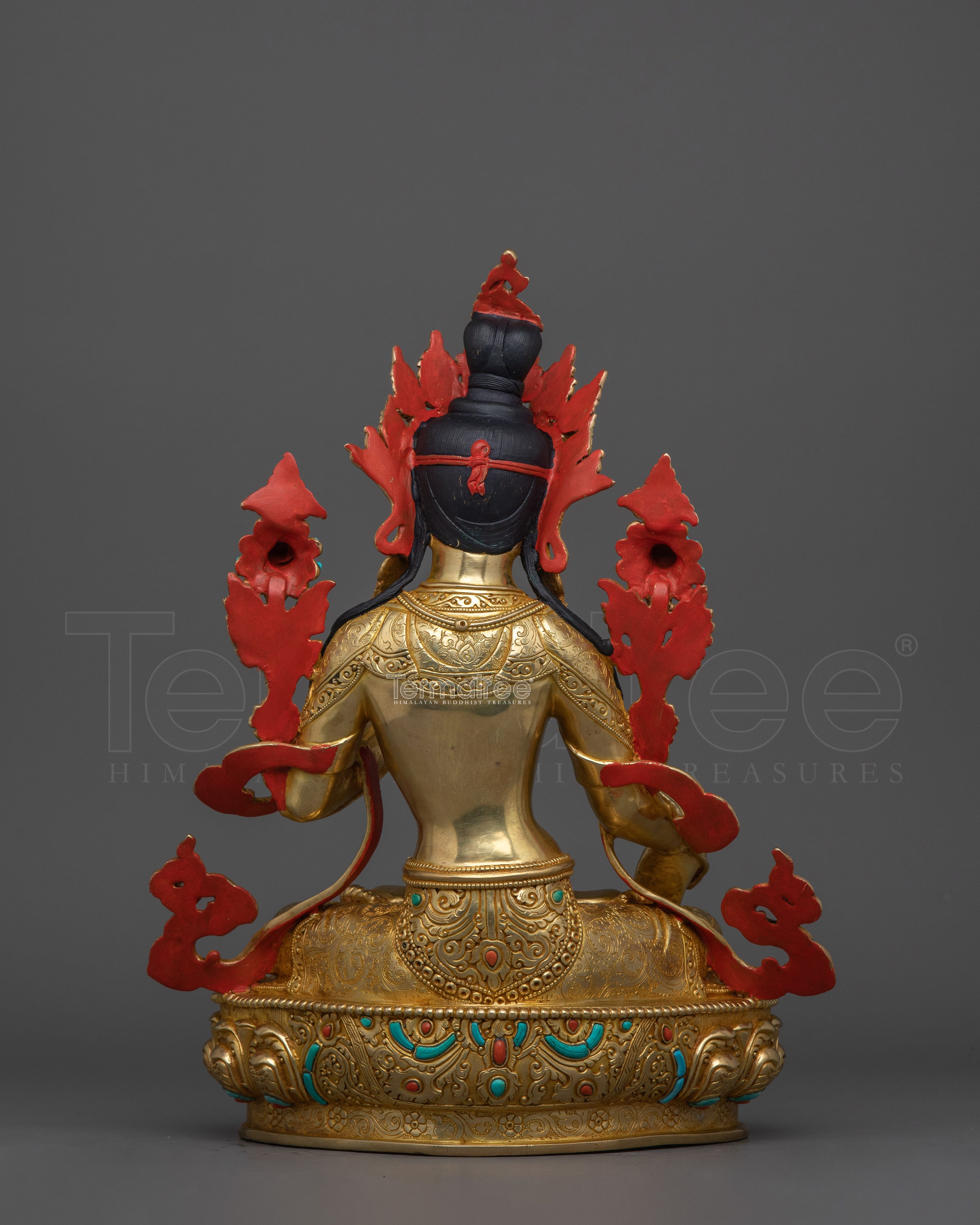 Handcrafted Goddess White Tara Statue | Tara for Longevity and Healing