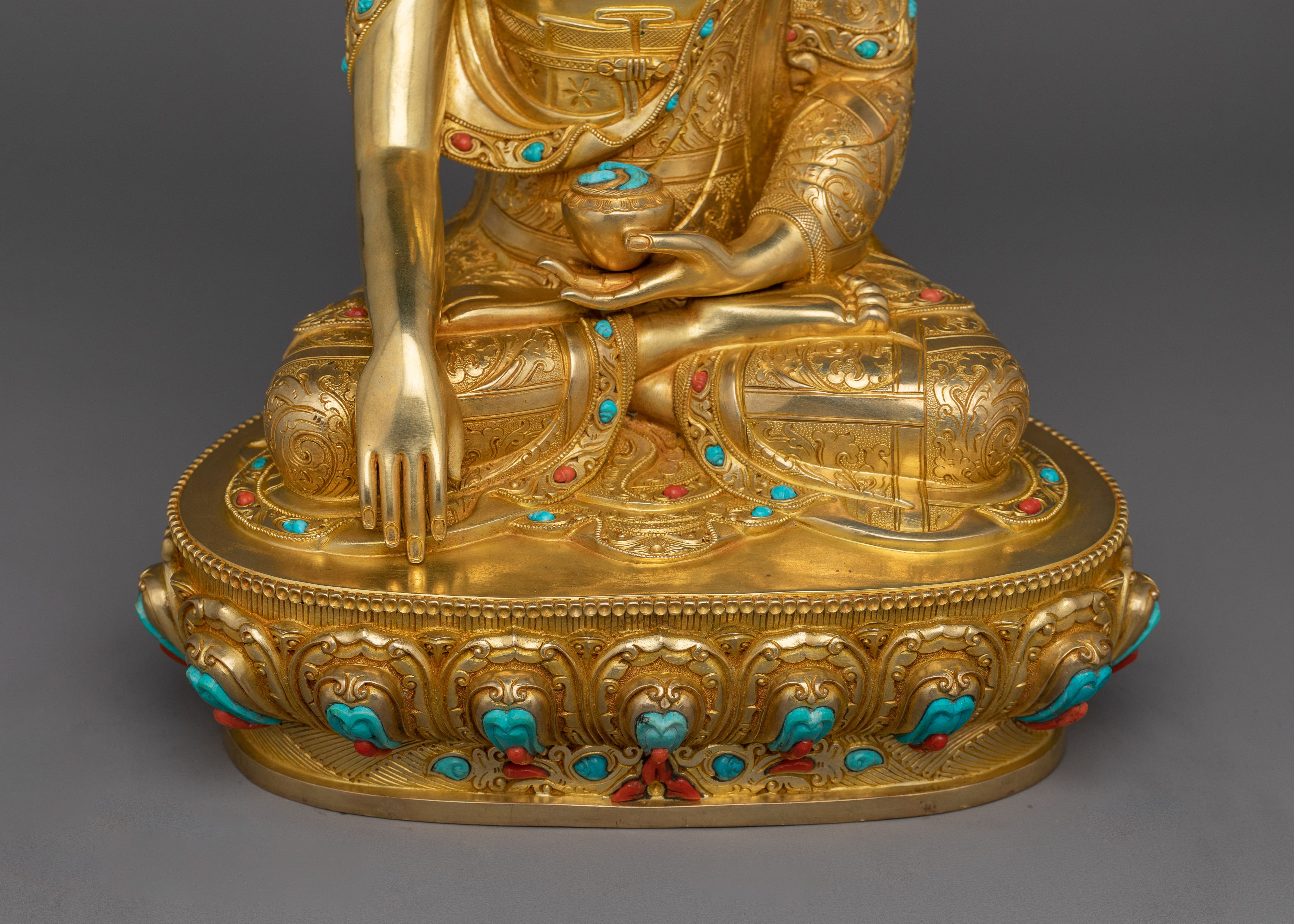 Himalayan Sculpture of Shakyamuni Buddha | Handcrafted Tibetan Art
