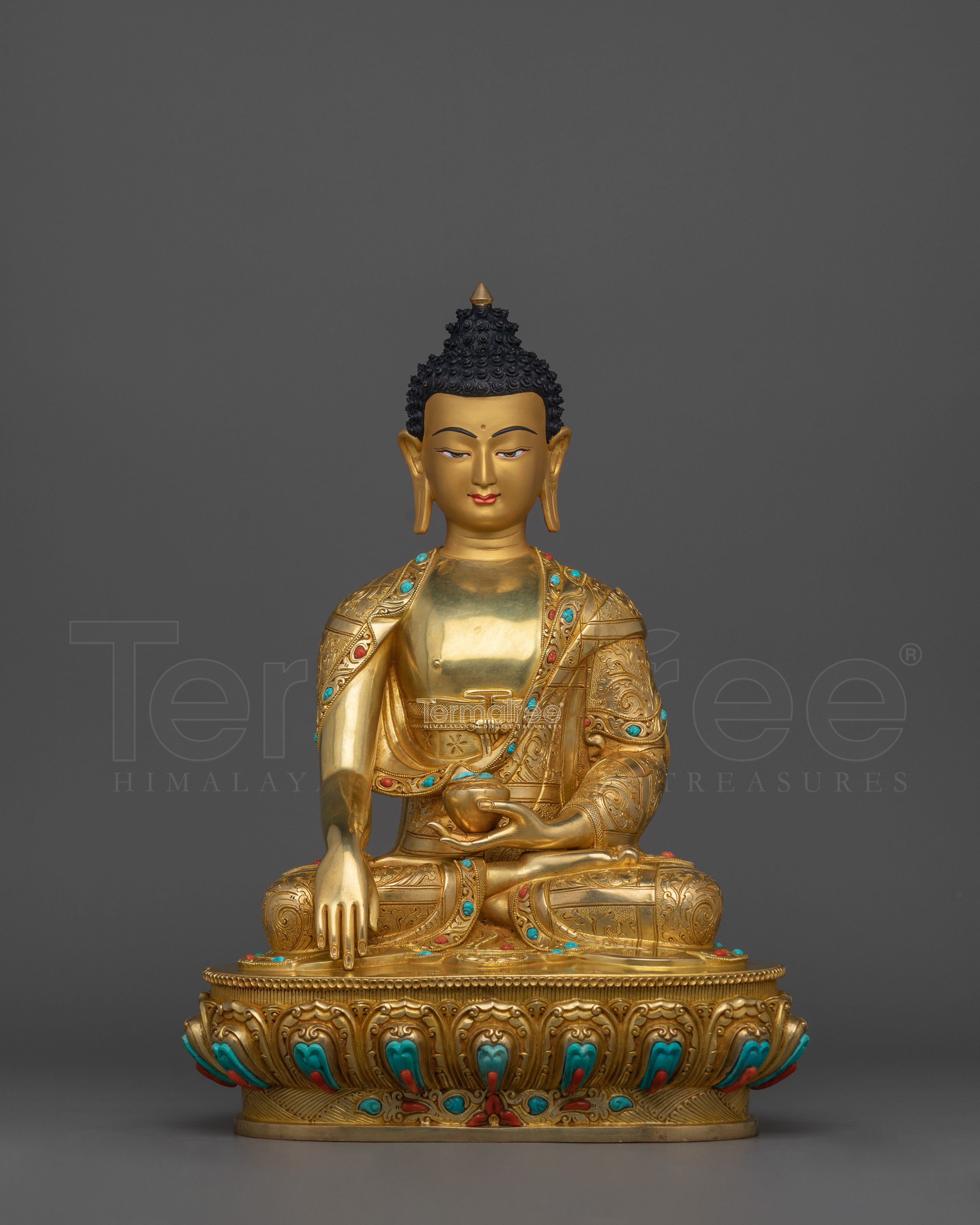 Himalayan Sculpture of Shakyamuni Buddha | Handcrafted Tibetan Art