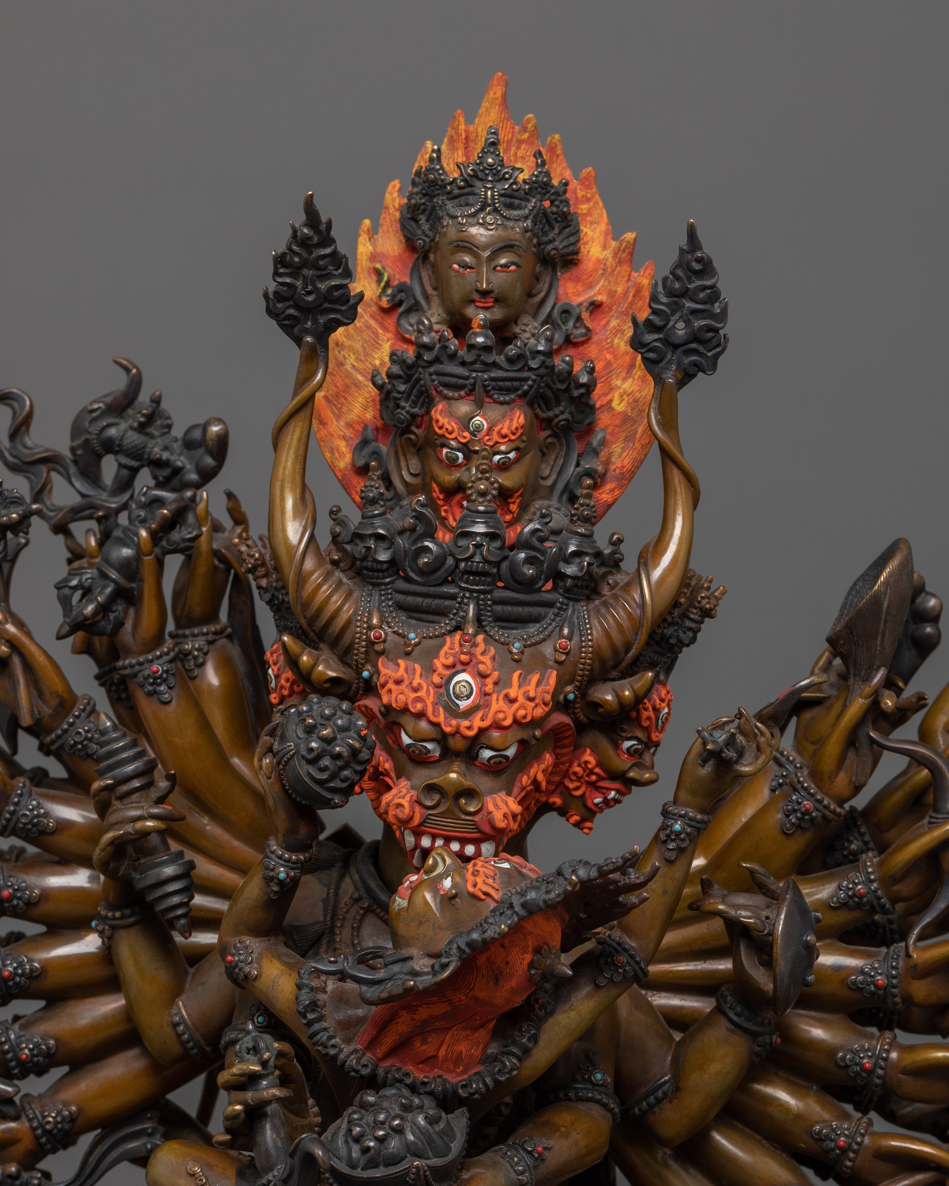 Traditional Sculpture of Yamantaka | The Wrathful Manifestation of Compassion