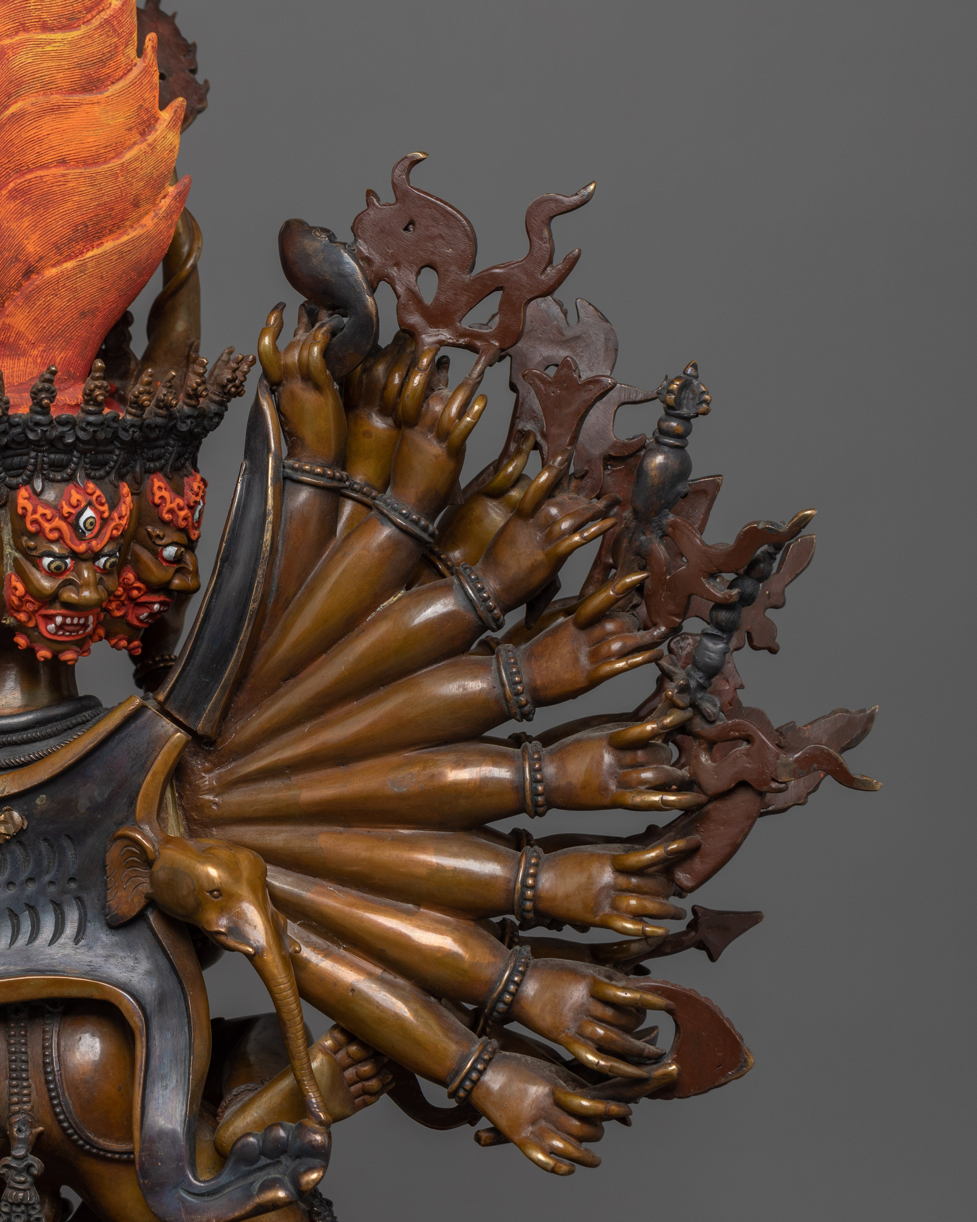 Traditional Sculpture of Yamantaka | The Wrathful Manifestation of Compassion