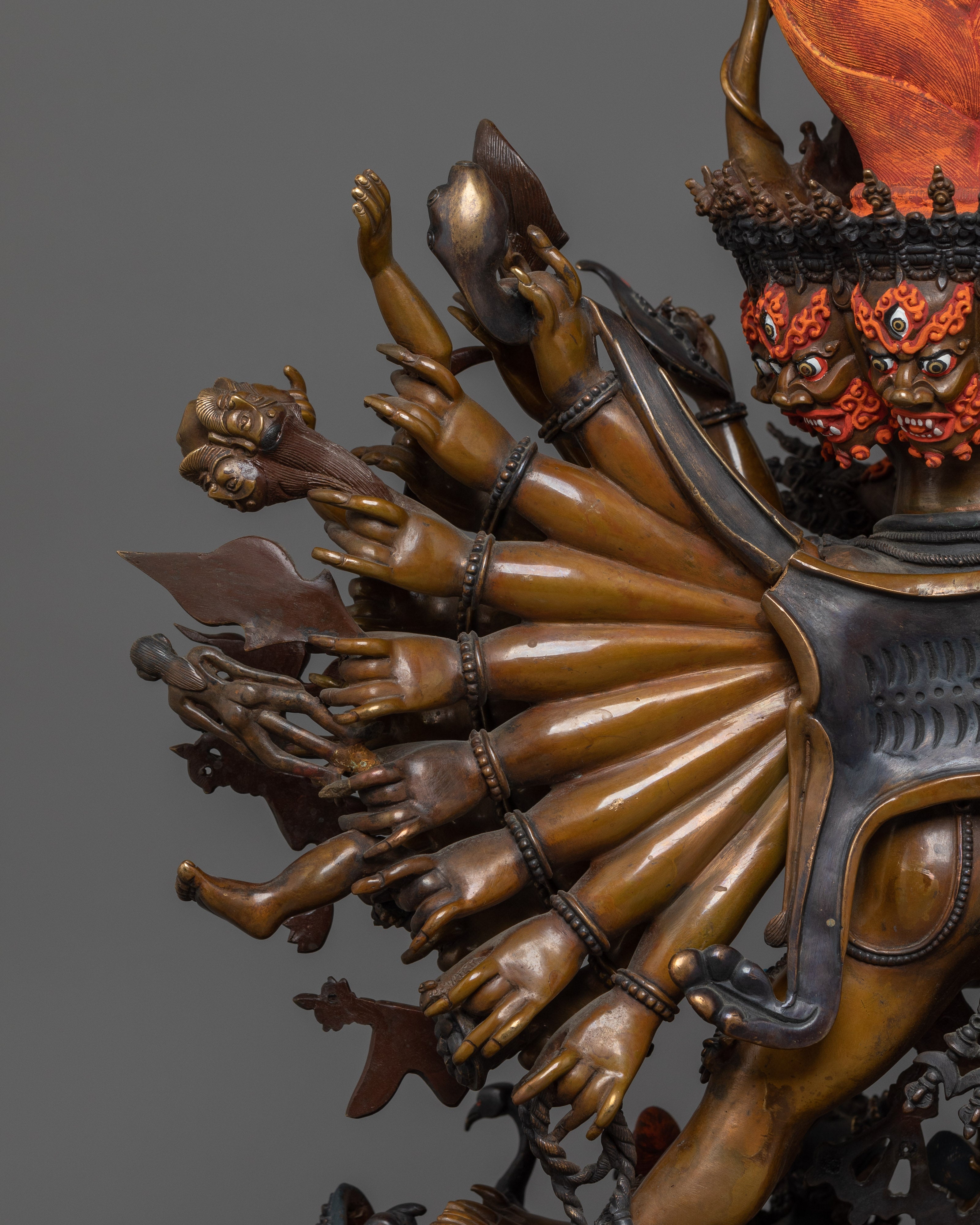 Traditional Sculpture of Yamantaka | The Wrathful Manifestation of Compassion