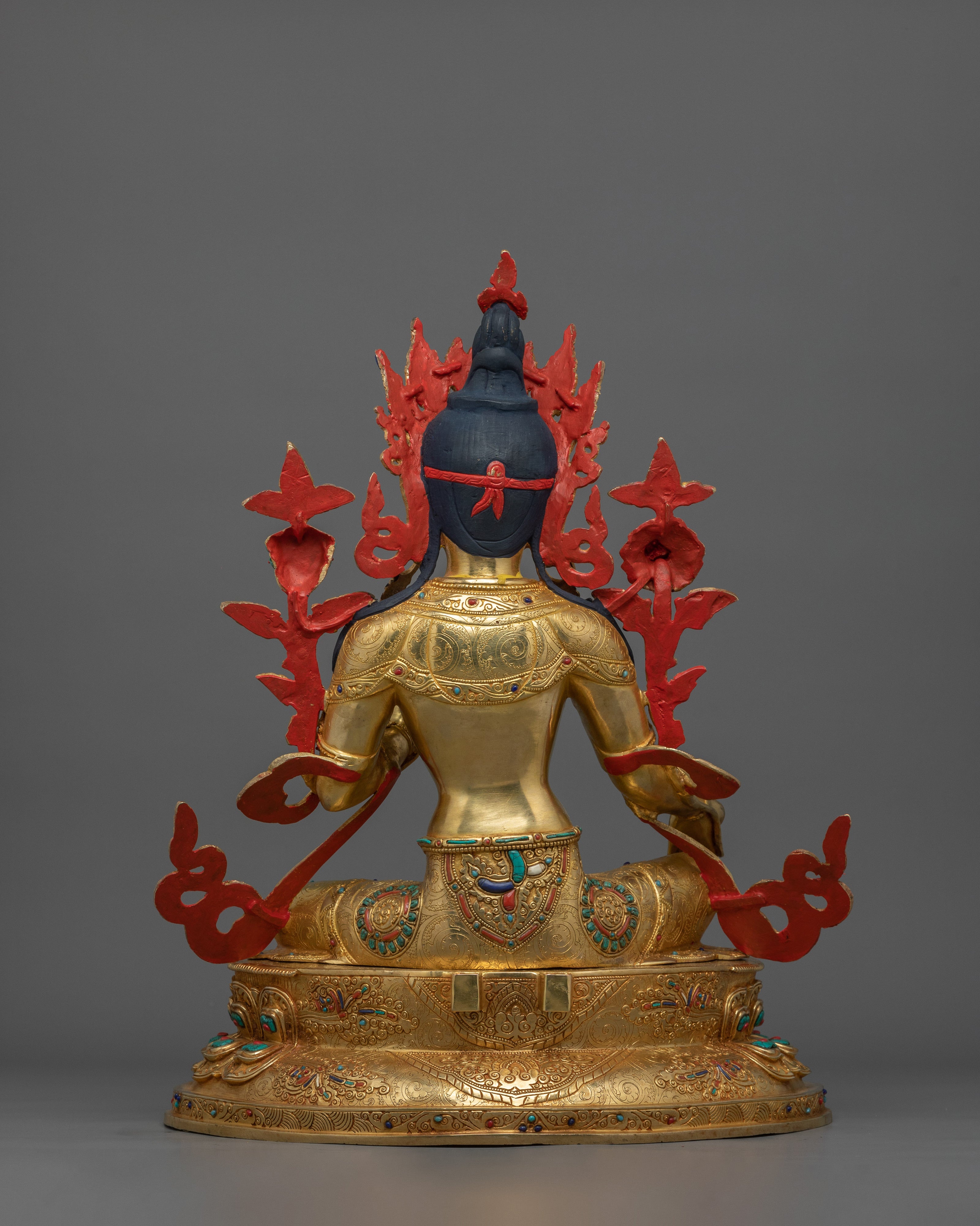 Buddhist Figurine Green Tara | Divine Feminine Sculpture