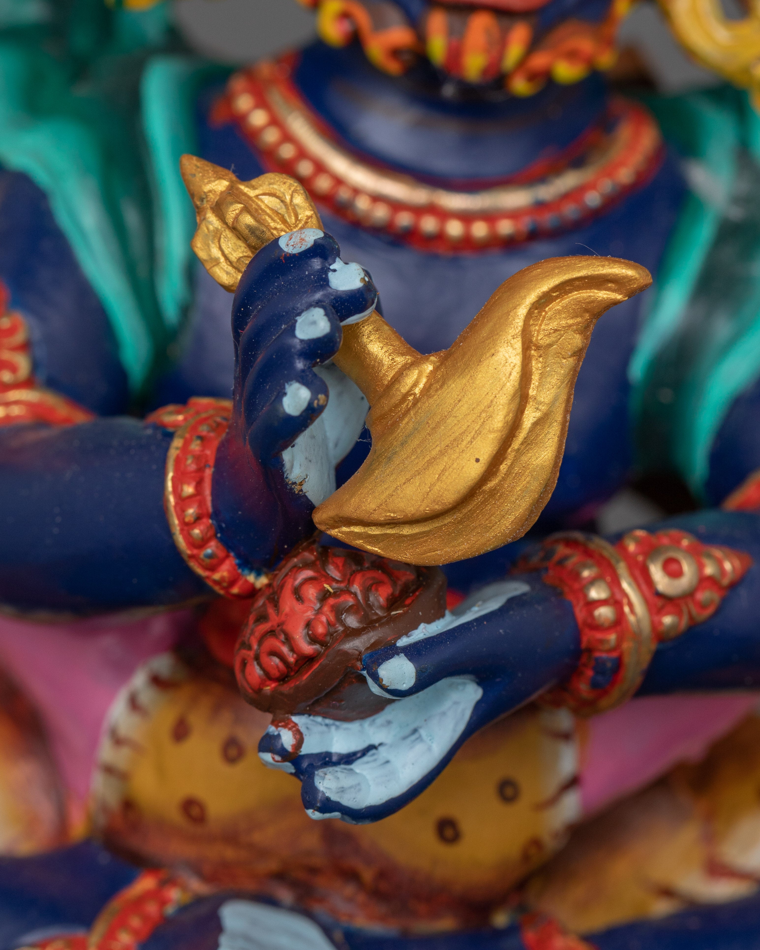 Himalayan Statue of Four Armed Mahakala | The Guardian of Enlightenment