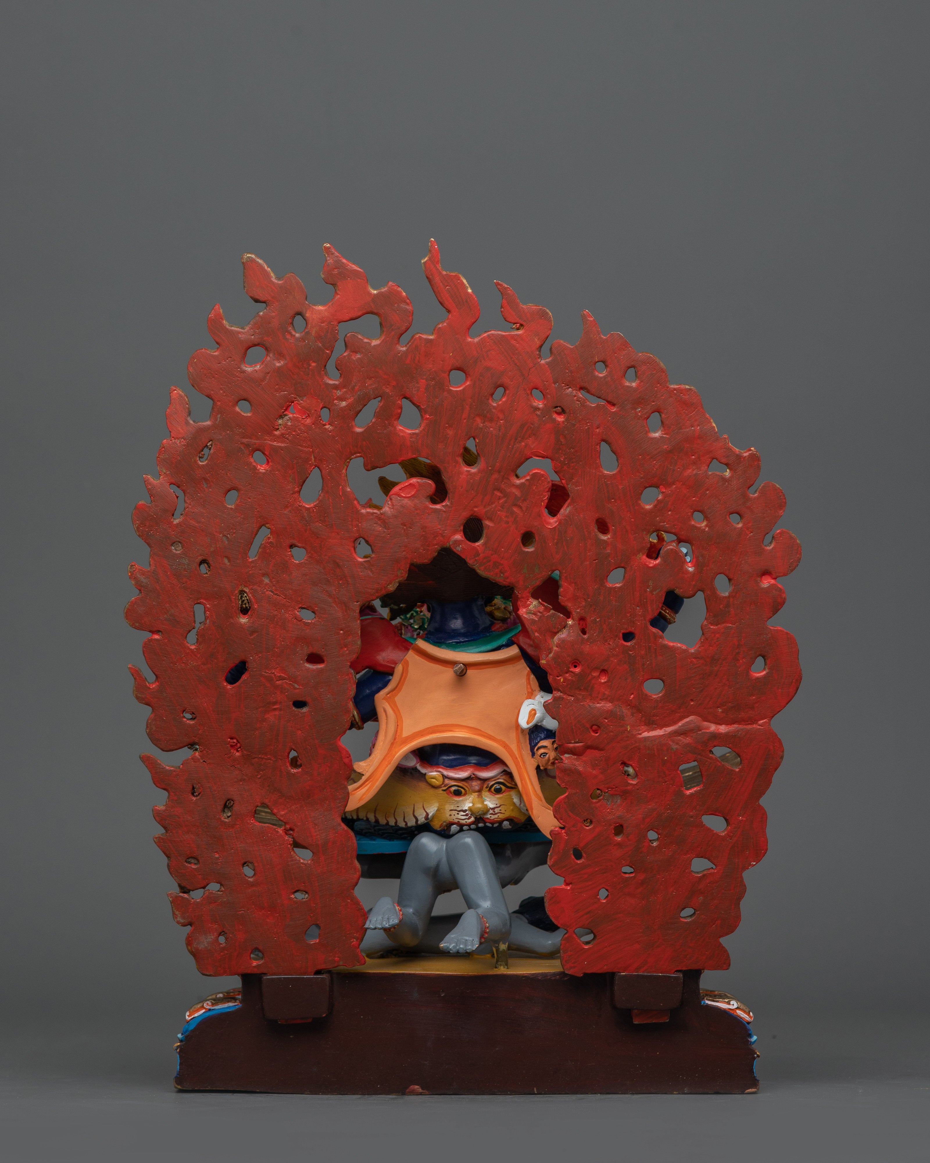 Himalayan Statue of Four Armed Mahakala | The Guardian of Enlightenment