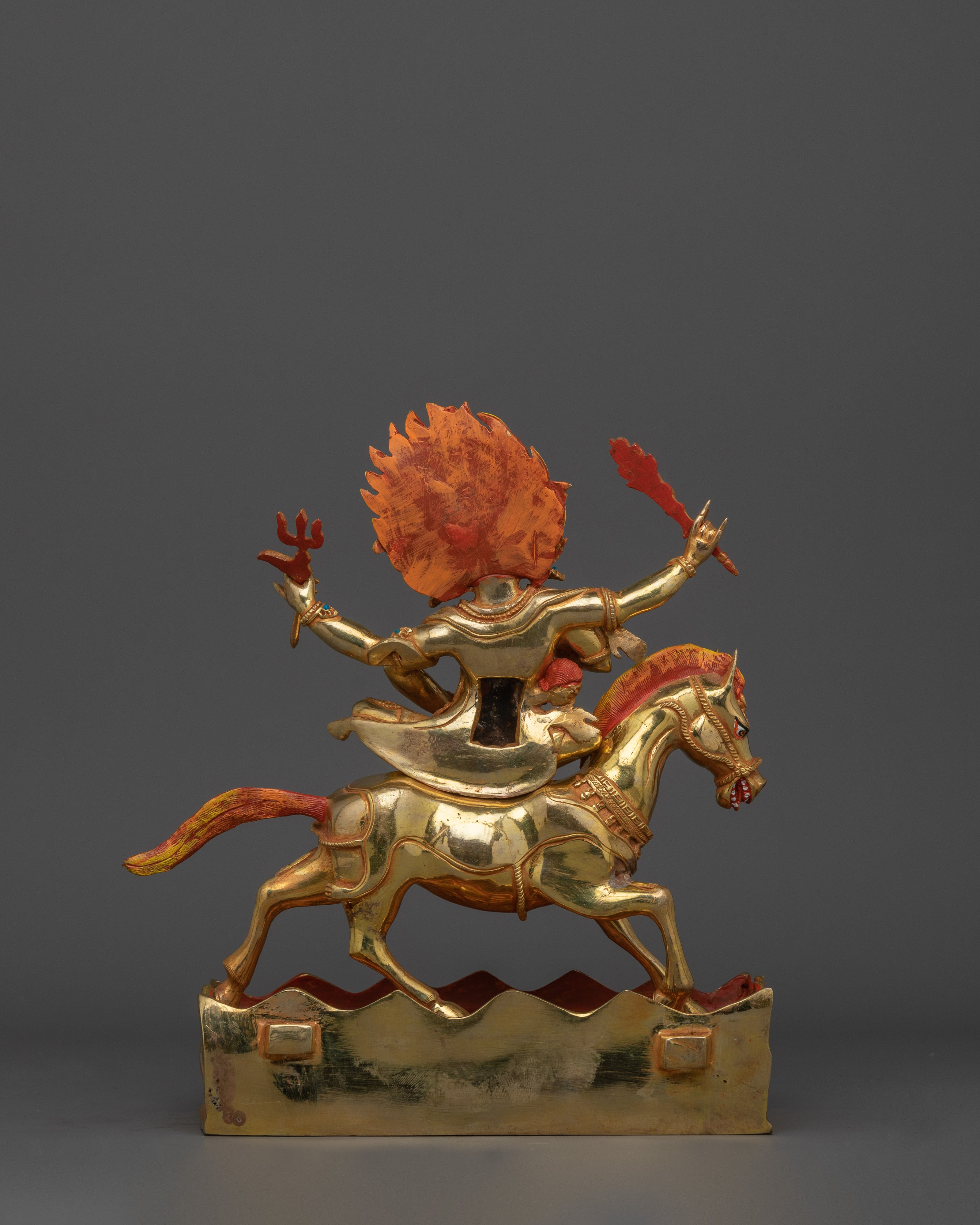 Himalayan Statue of 4 Armed Palden Lhamo | The Wrathful Goddess of Protection