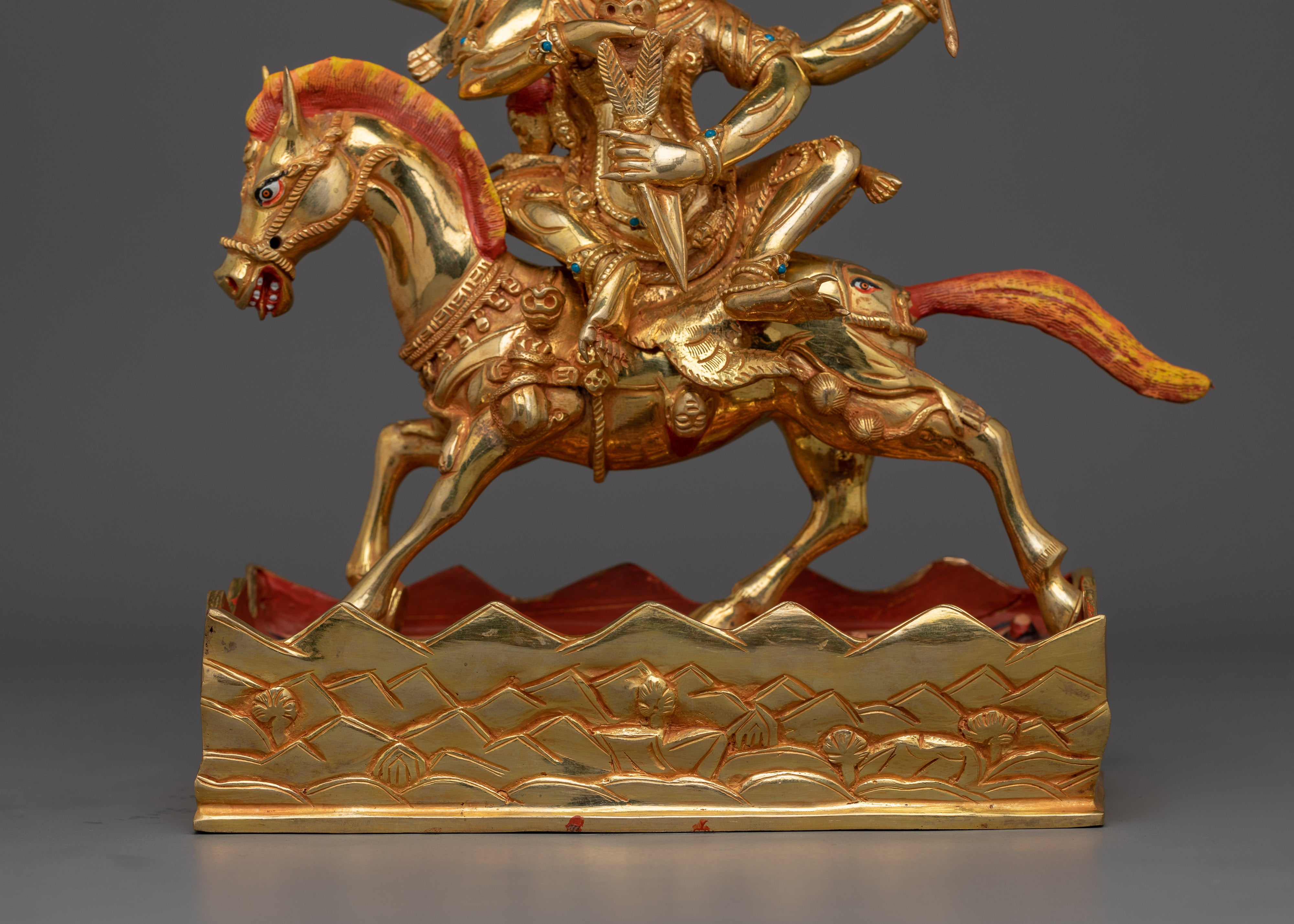 Himalayan Statue of 4 Armed Palden Lhamo | The Wrathful Goddess of Protection