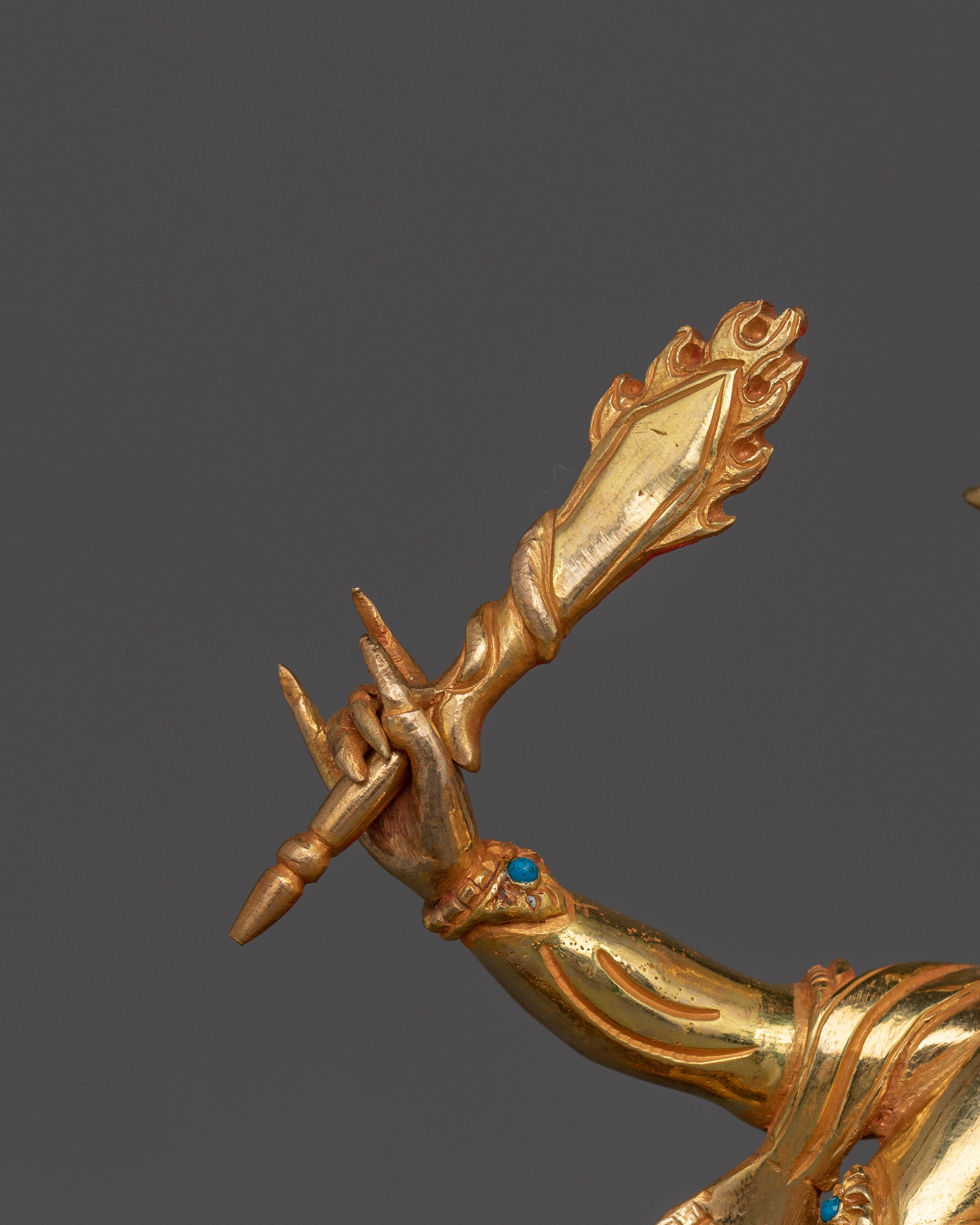 Himalayan Statue of 4 Armed Palden Lhamo | The Wrathful Goddess of Protection