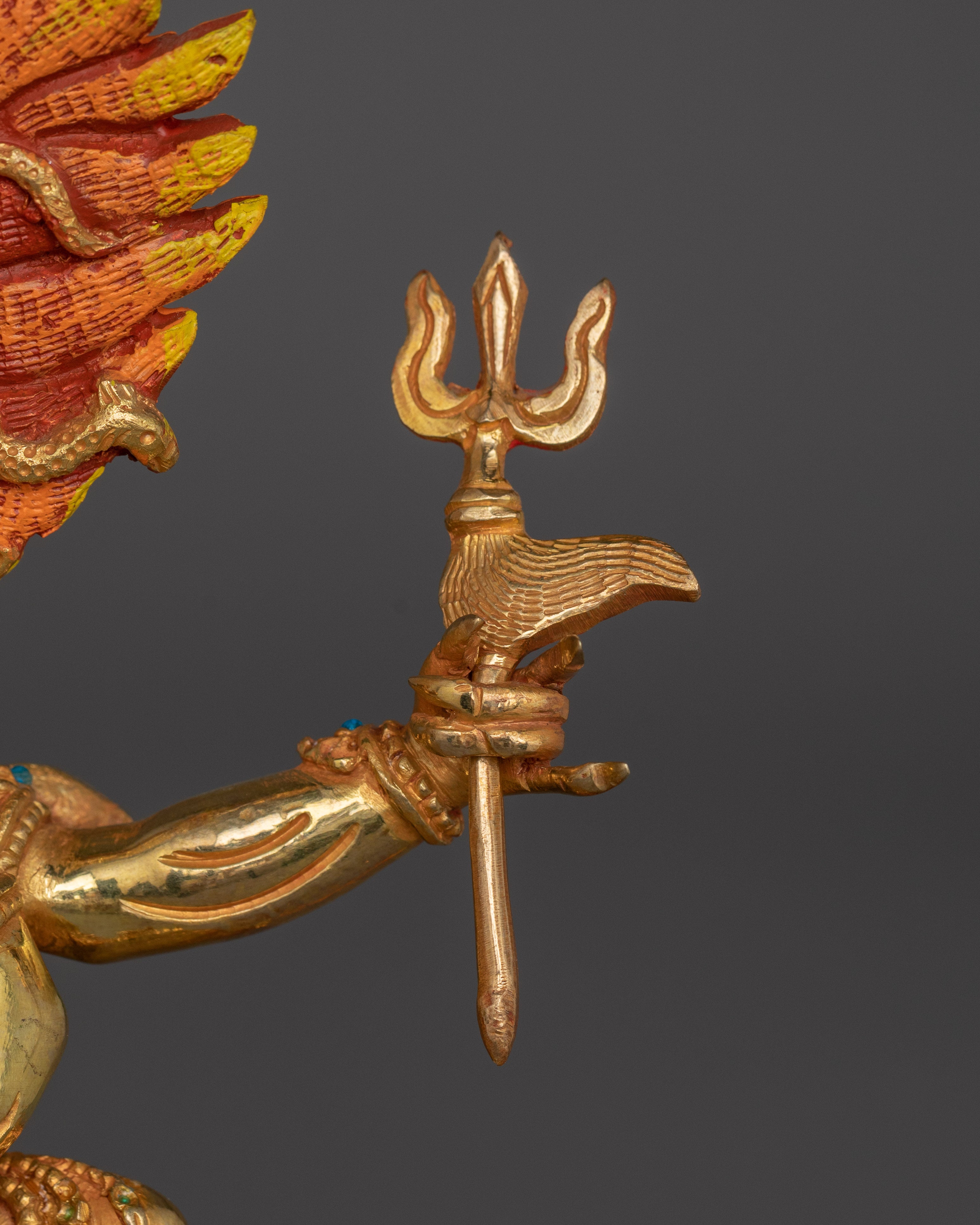 Himalayan Statue of 4 Armed Palden Lhamo | The Wrathful Goddess of Protection