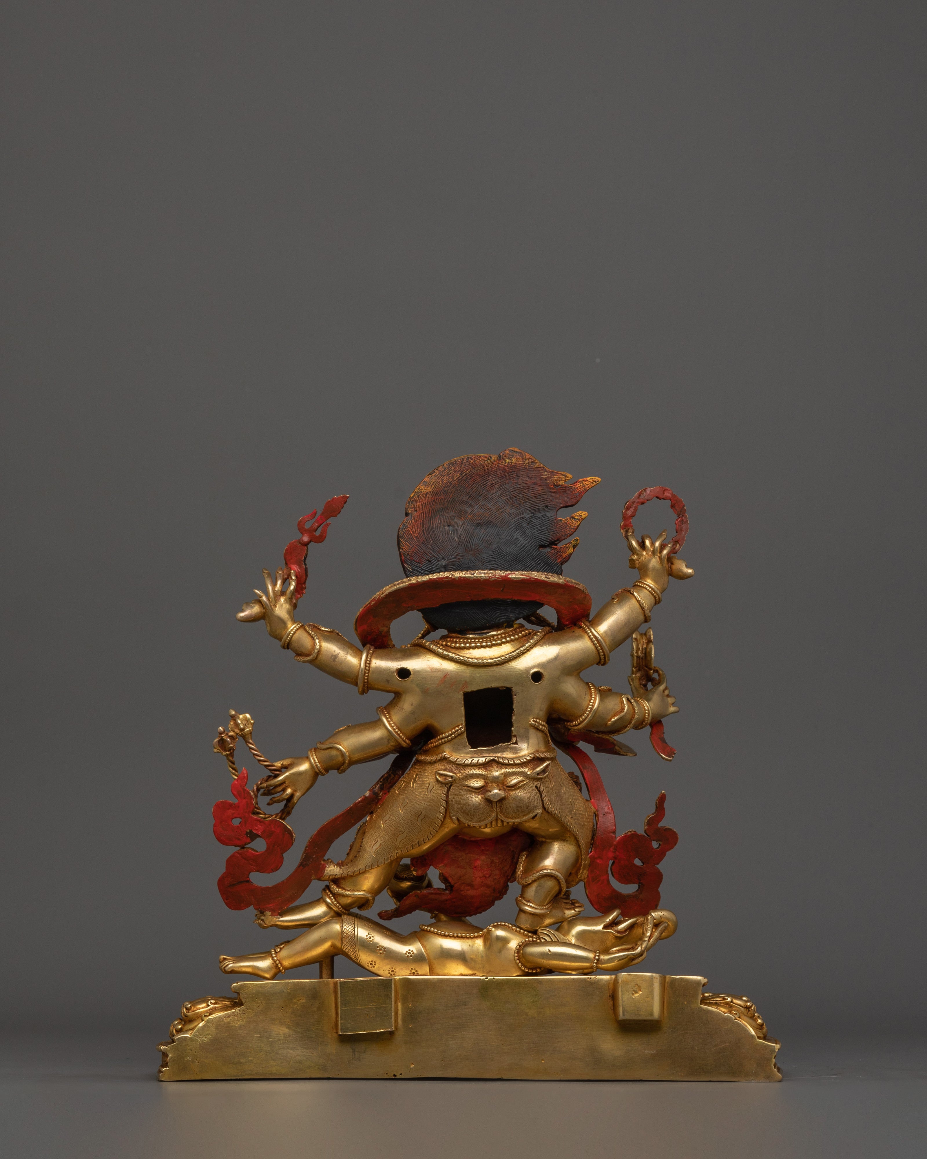 Traditional Himalayan Art of Six Armed Mahakala | The Six-Armed Protector