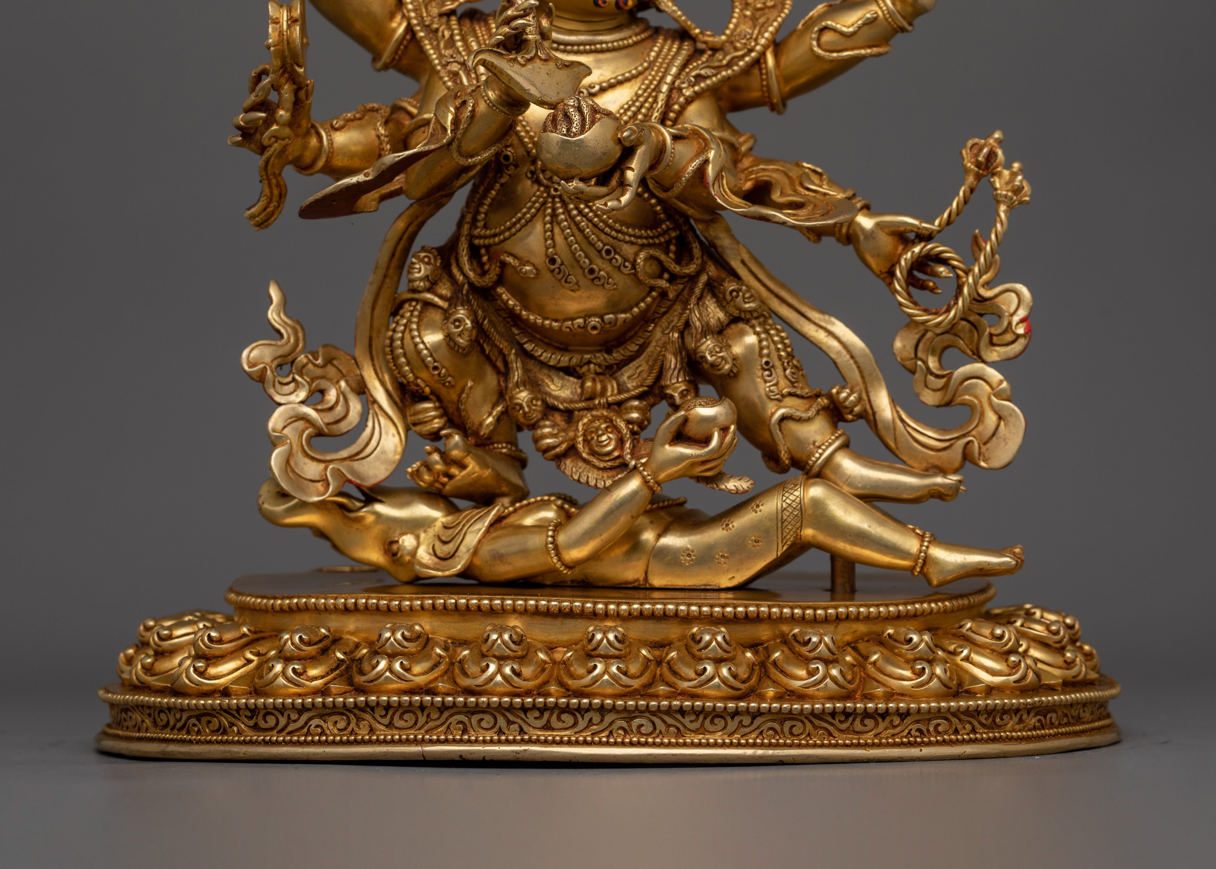 Traditional Himalayan Art of Six Armed Mahakala | The Six-Armed Protector
